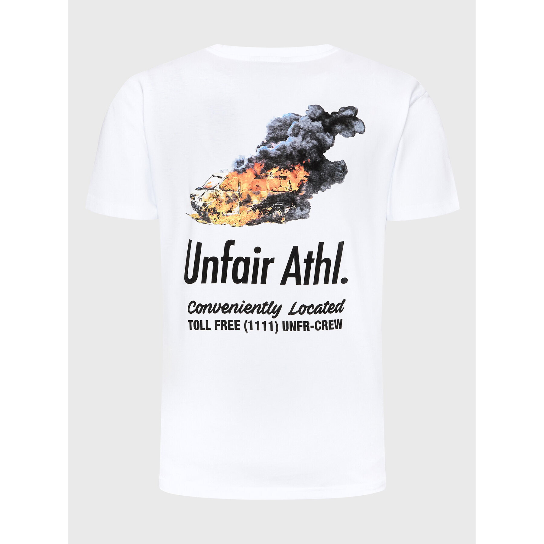 Unfair Athletics Тишърт Emergency UNFR23-004 Бял Regular Fit - Pepit.bg