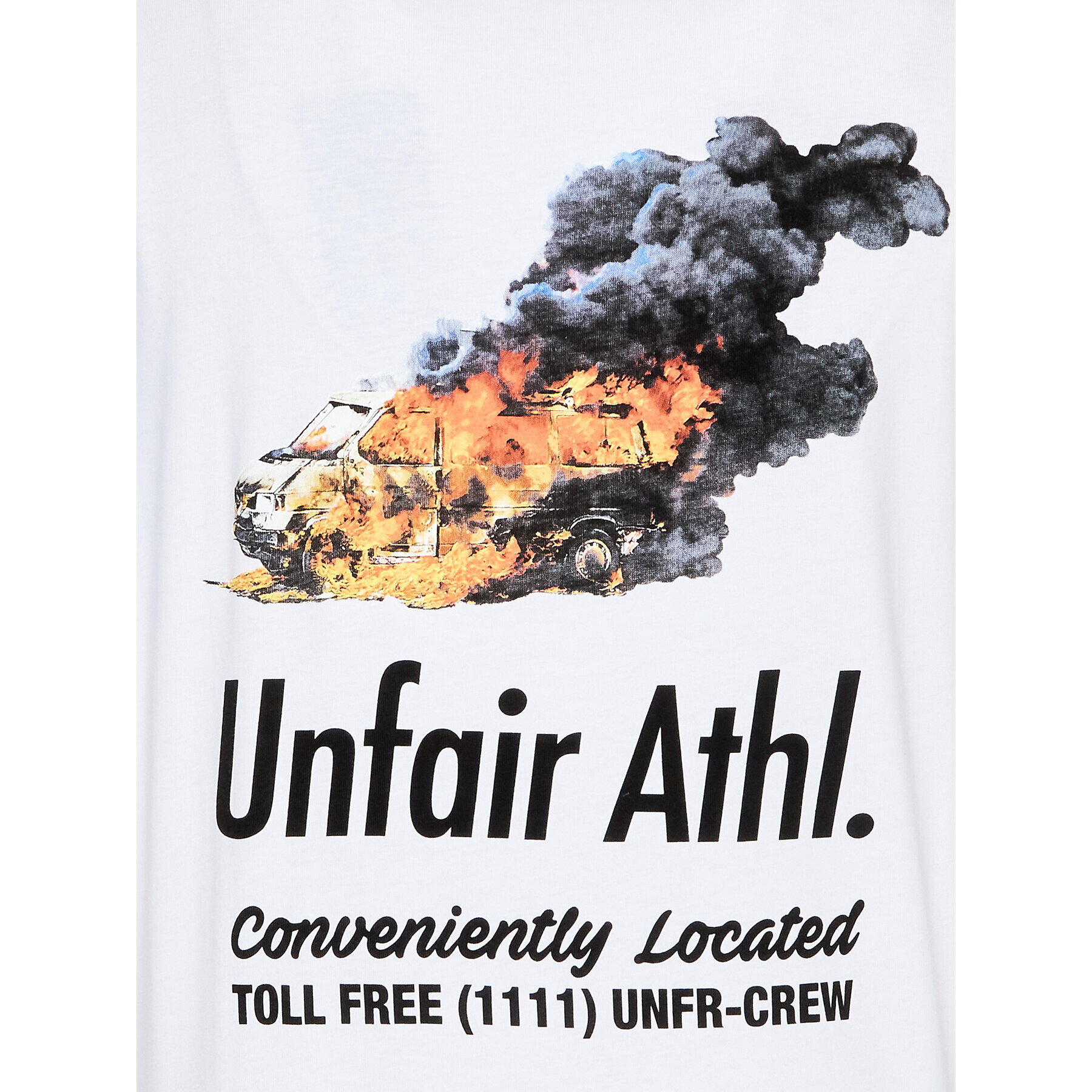 Unfair Athletics Тишърт Emergency UNFR23-004 Бял Regular Fit - Pepit.bg