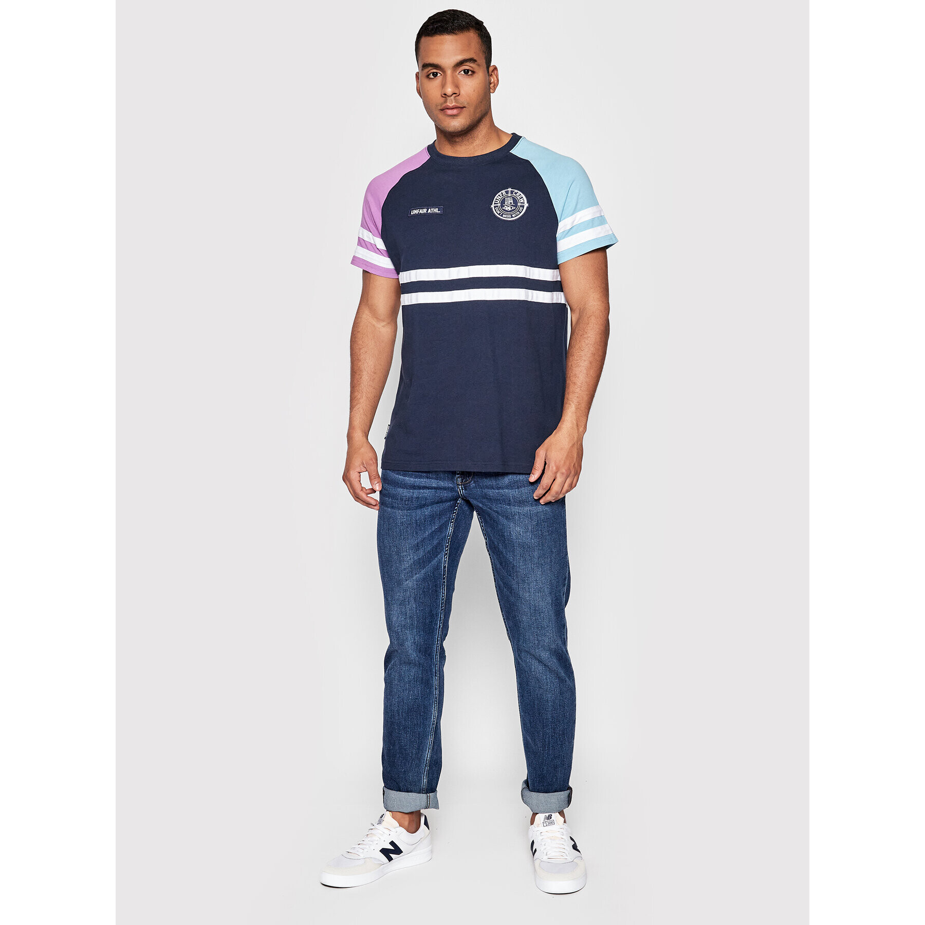 Unfair Athletics Тишърт UNFR22-080 Тъмносин Regular Fit - Pepit.bg