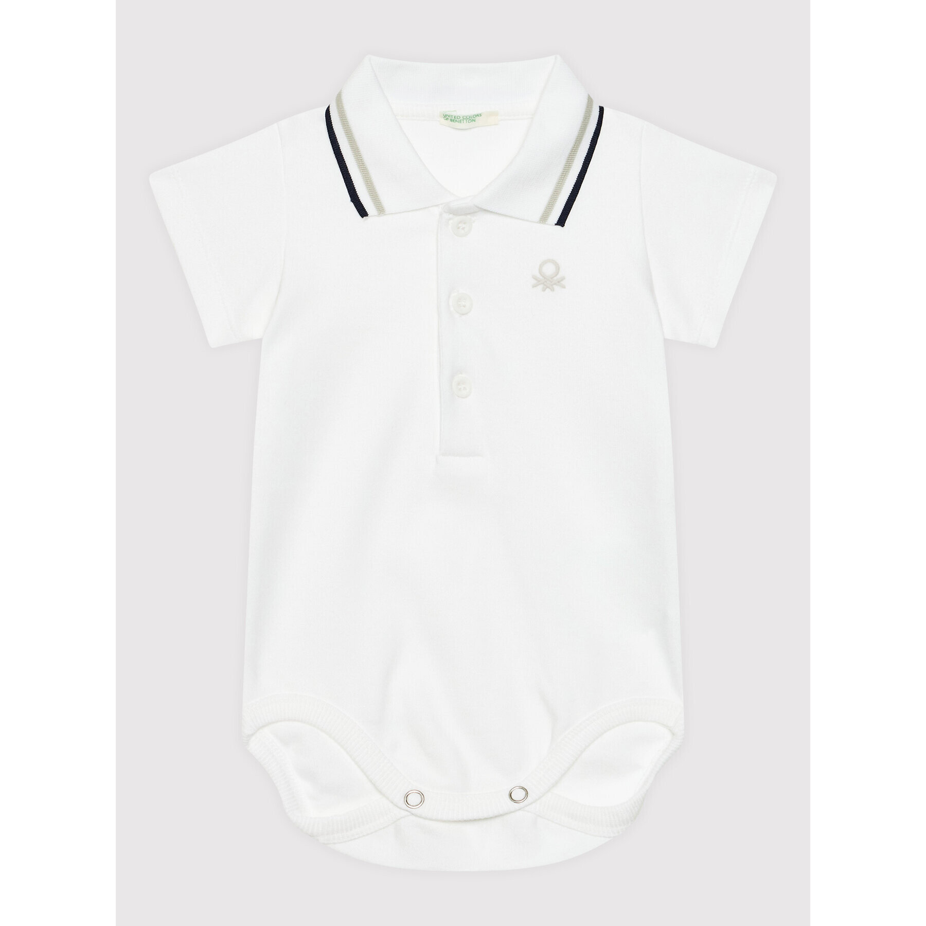 United Colors Of Benetton Детско боди 3CDIMB072 Бял Regular Fit - Pepit.bg