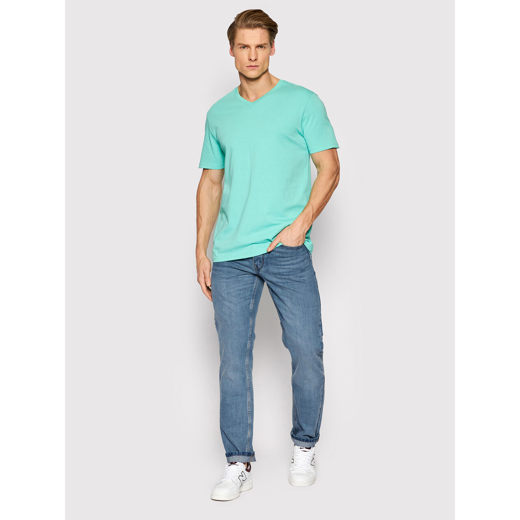 United Colors Of Benetton Дънки 4AW757B88 Син Regular Fit - Pepit.bg