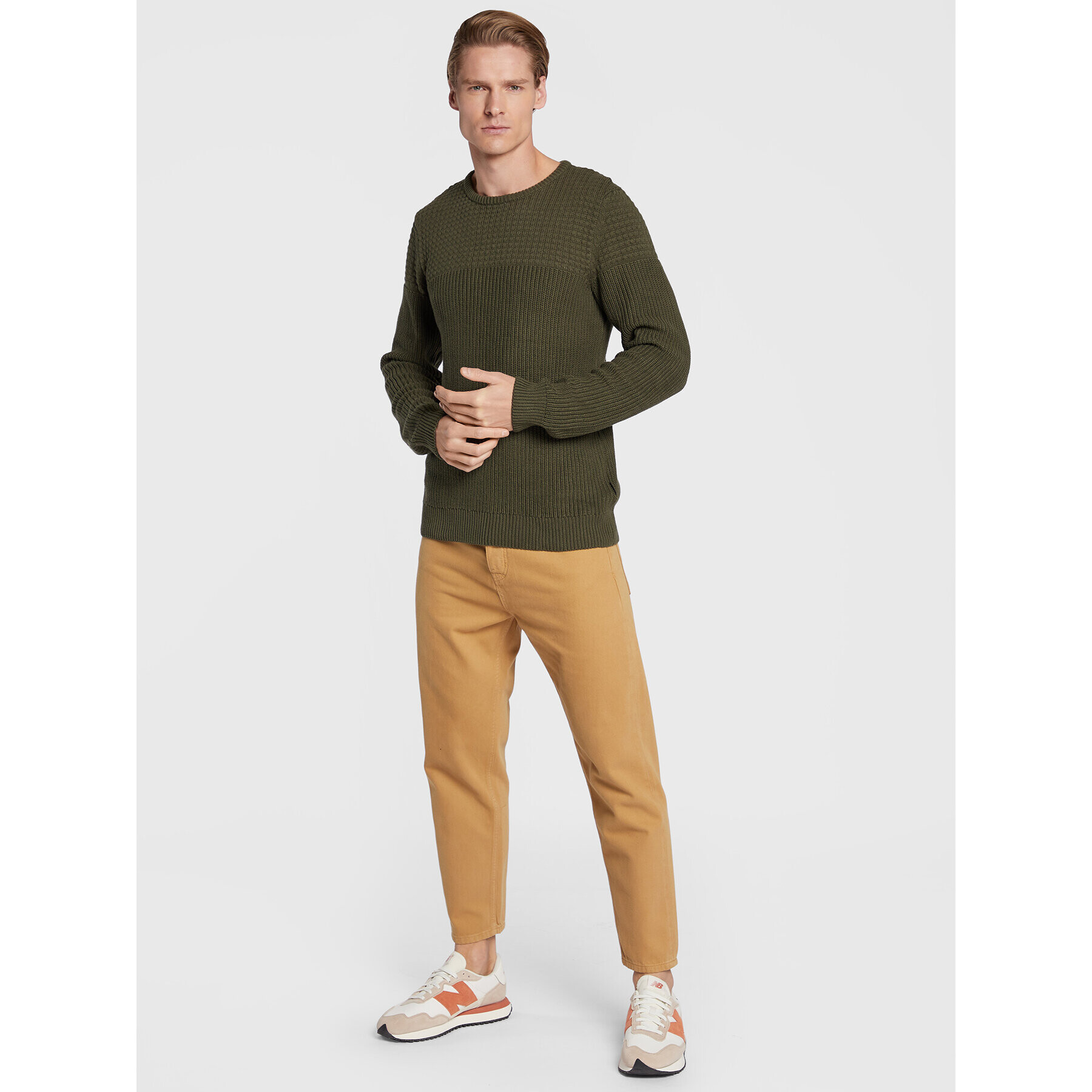 United Colors Of Benetton Дънки 4VNJUE009 Бежов Relaxed Fit - Pepit.bg