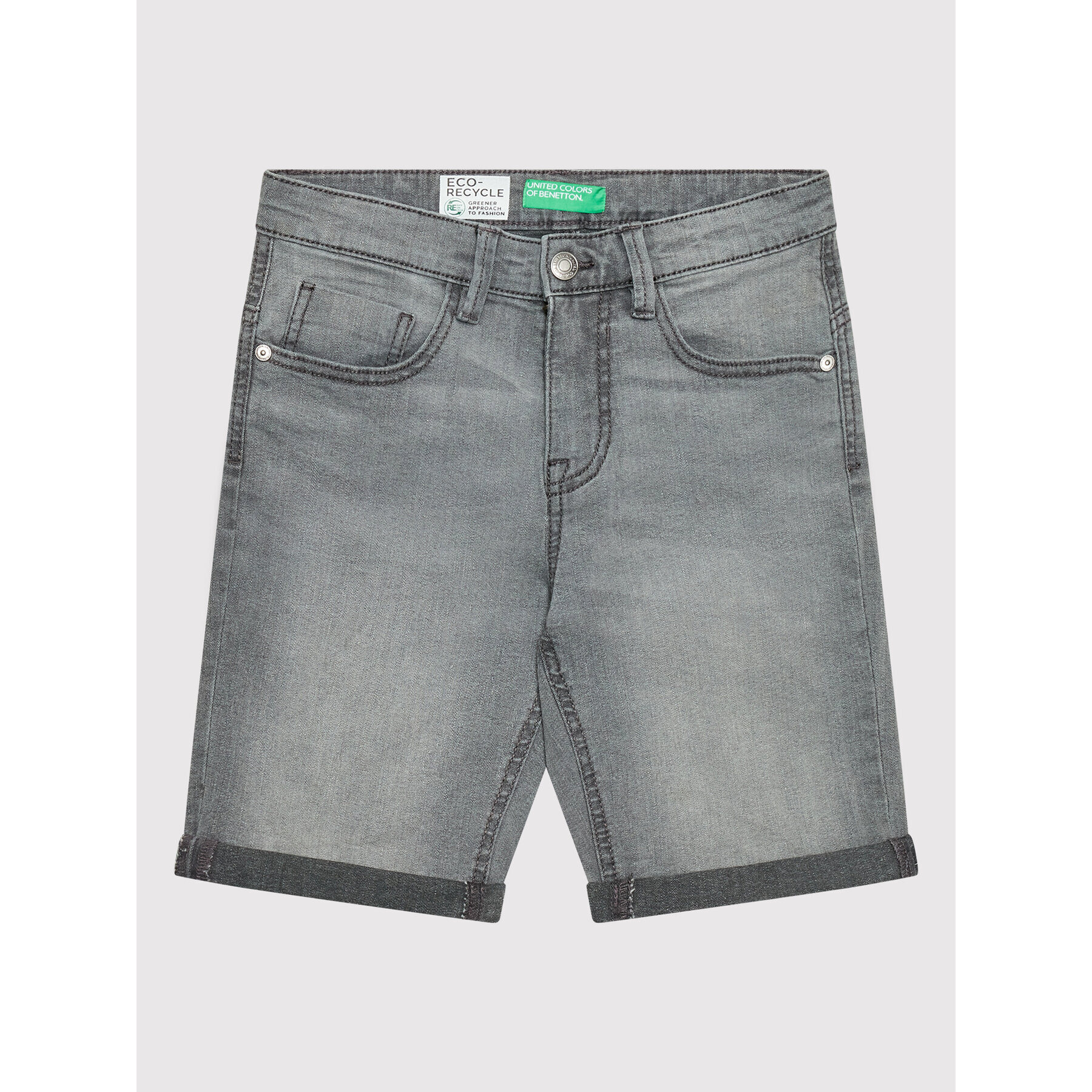 United Colors Of Benetton Дънкови шорти 4XA259DY0 Сив Slim Fit - Pepit.bg