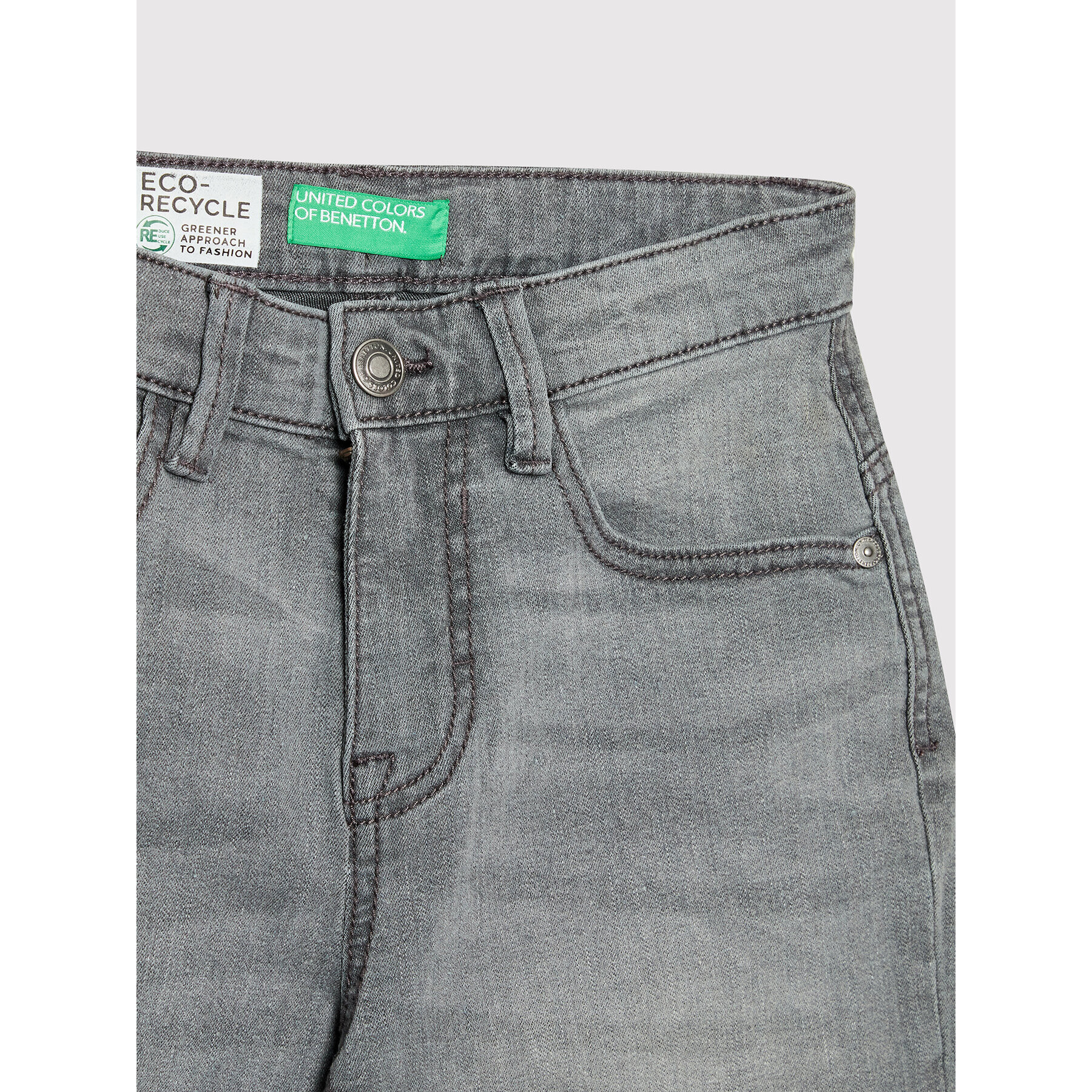 United Colors Of Benetton Дънкови шорти 4XA259DY0 Сив Slim Fit - Pepit.bg