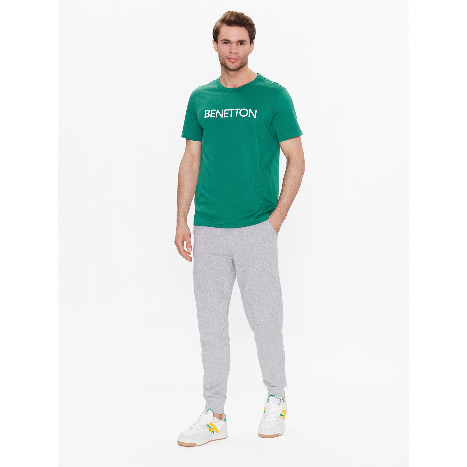 United Colors Of Benetton Долнище анцуг 3J68UF00K Сив Regular Fit - Pepit.bg