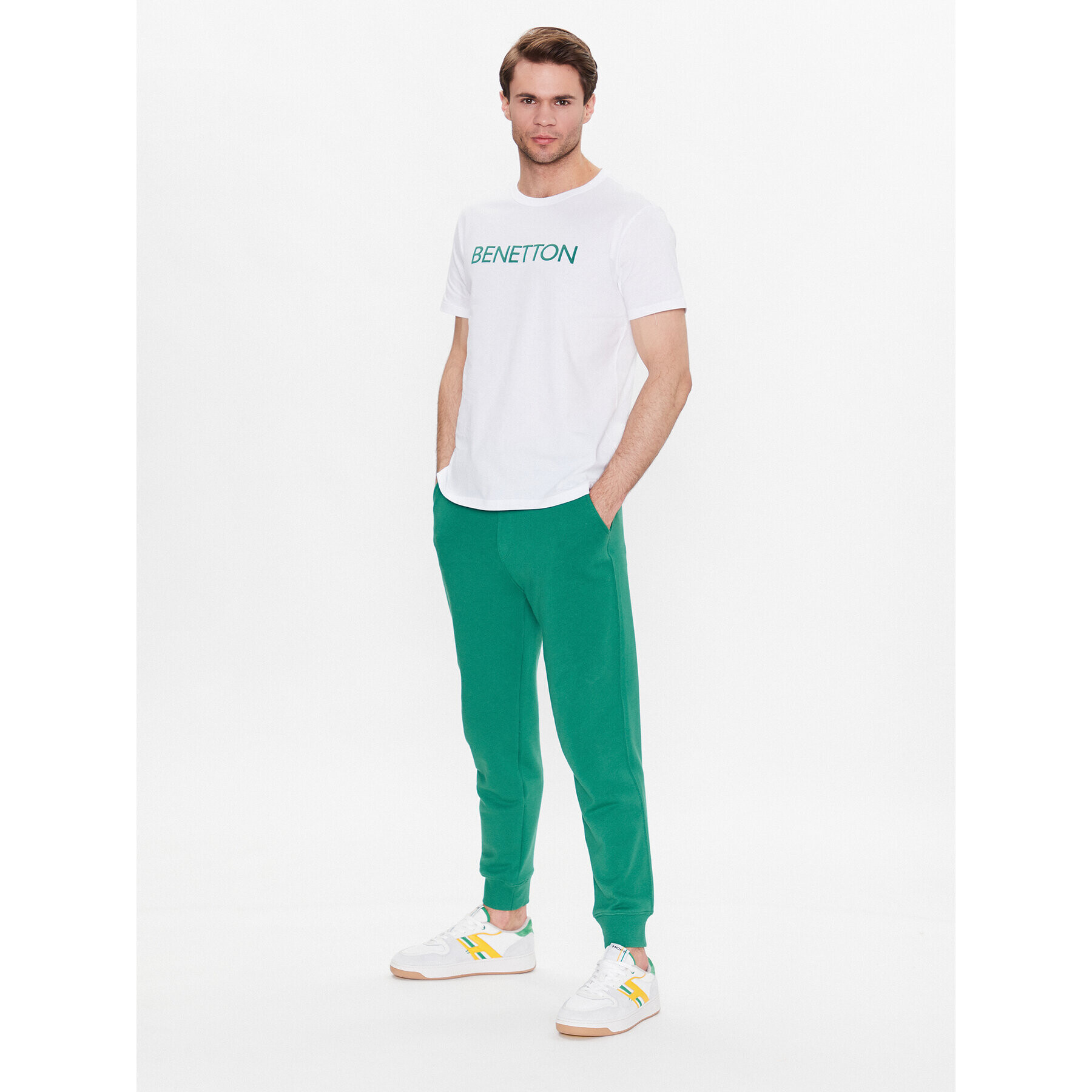 United Colors Of Benetton Долнище анцуг 3J68UF00K Зелен Regular Fit - Pepit.bg