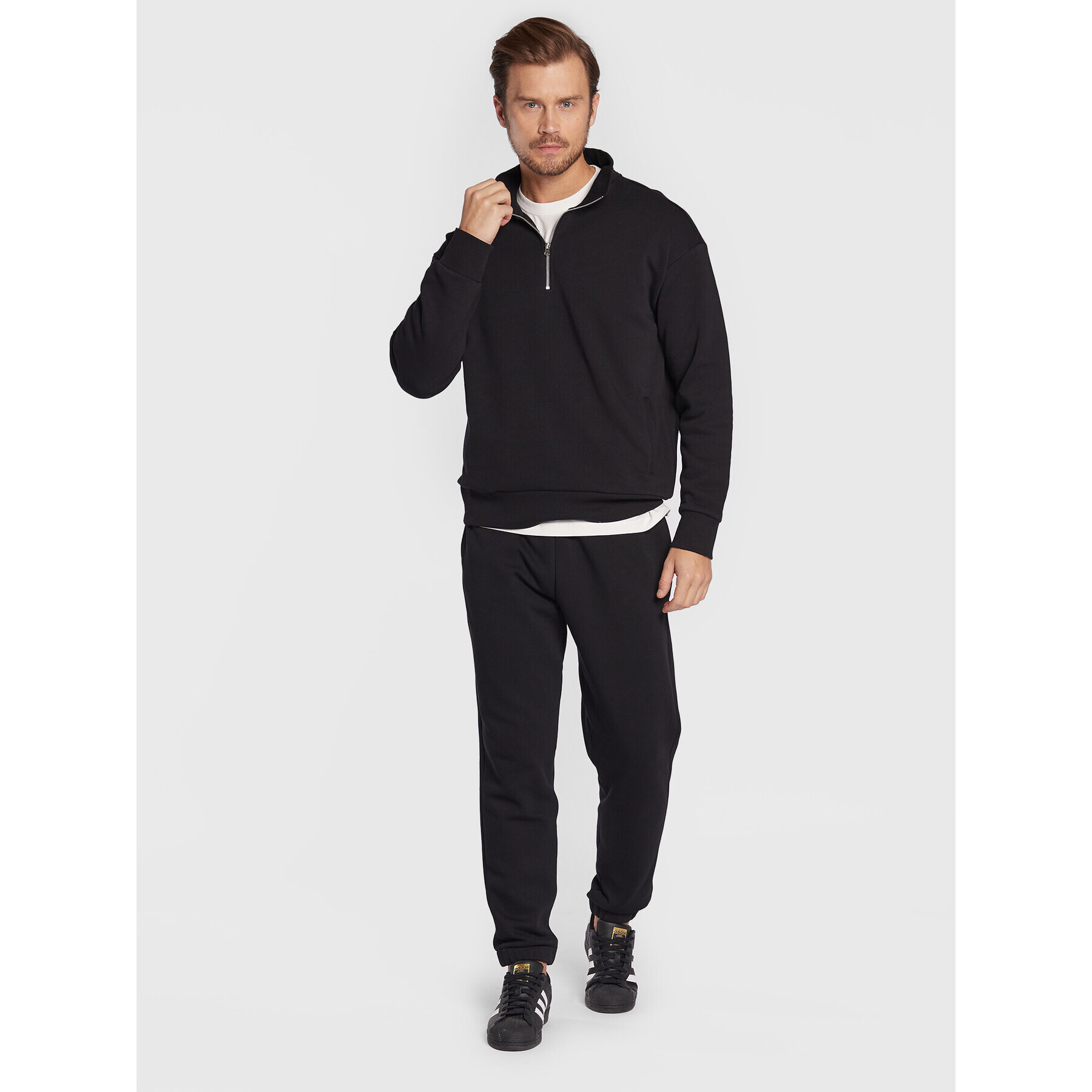 United Colors Of Benetton Долнище анцуг 3J73UF00E Черен Relaxed Fit - Pepit.bg