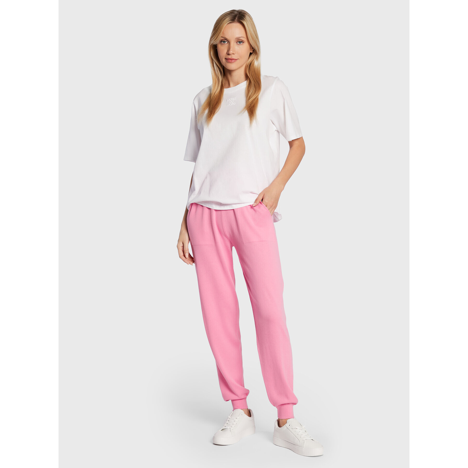 United Colors Of Benetton Долнище анцуг 113CDF004 Розов Relaxed Fit - Pepit.bg