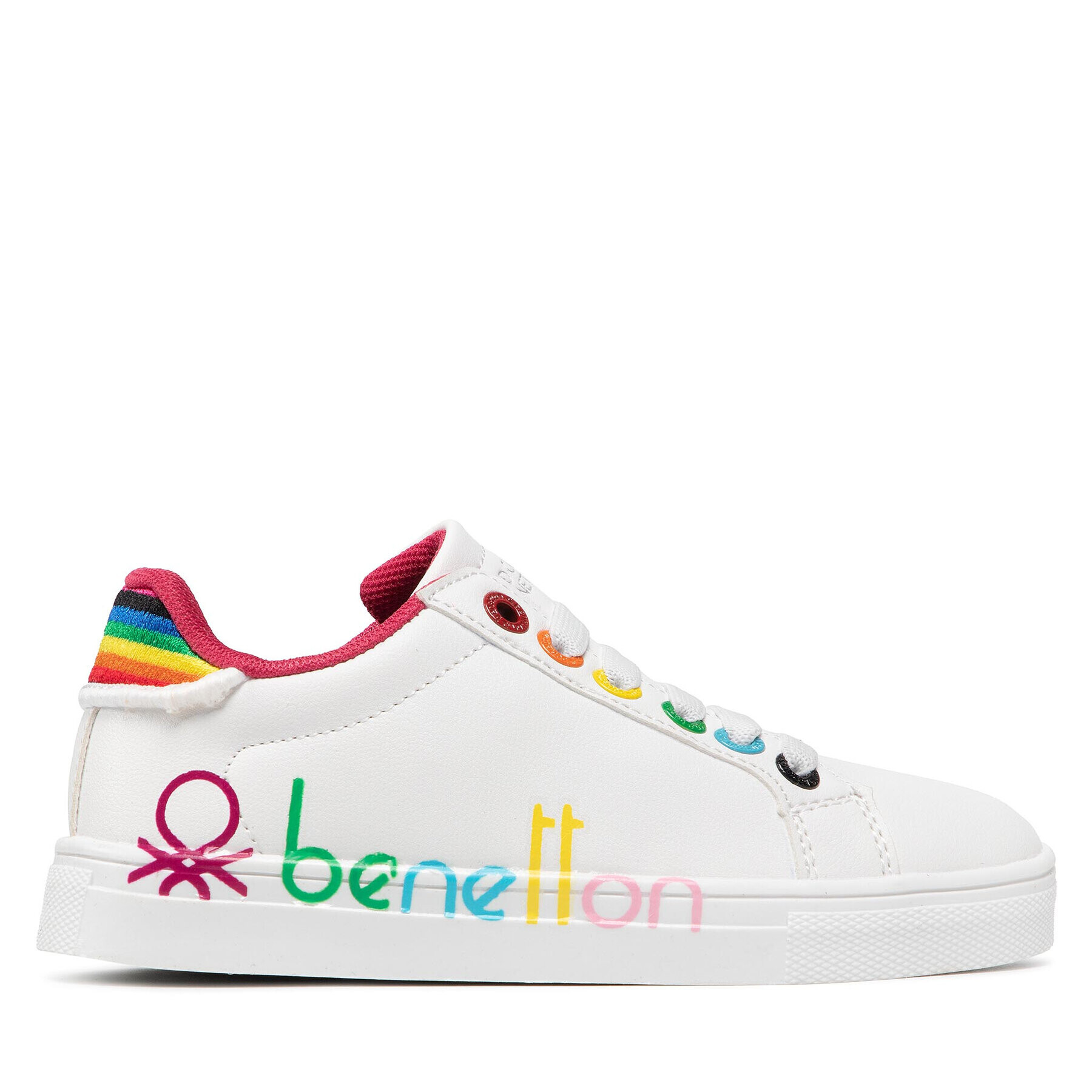 United Colors Of Benetton Гуменки Swiftly Multi Ltx BTK124101 Бял - Pepit.bg