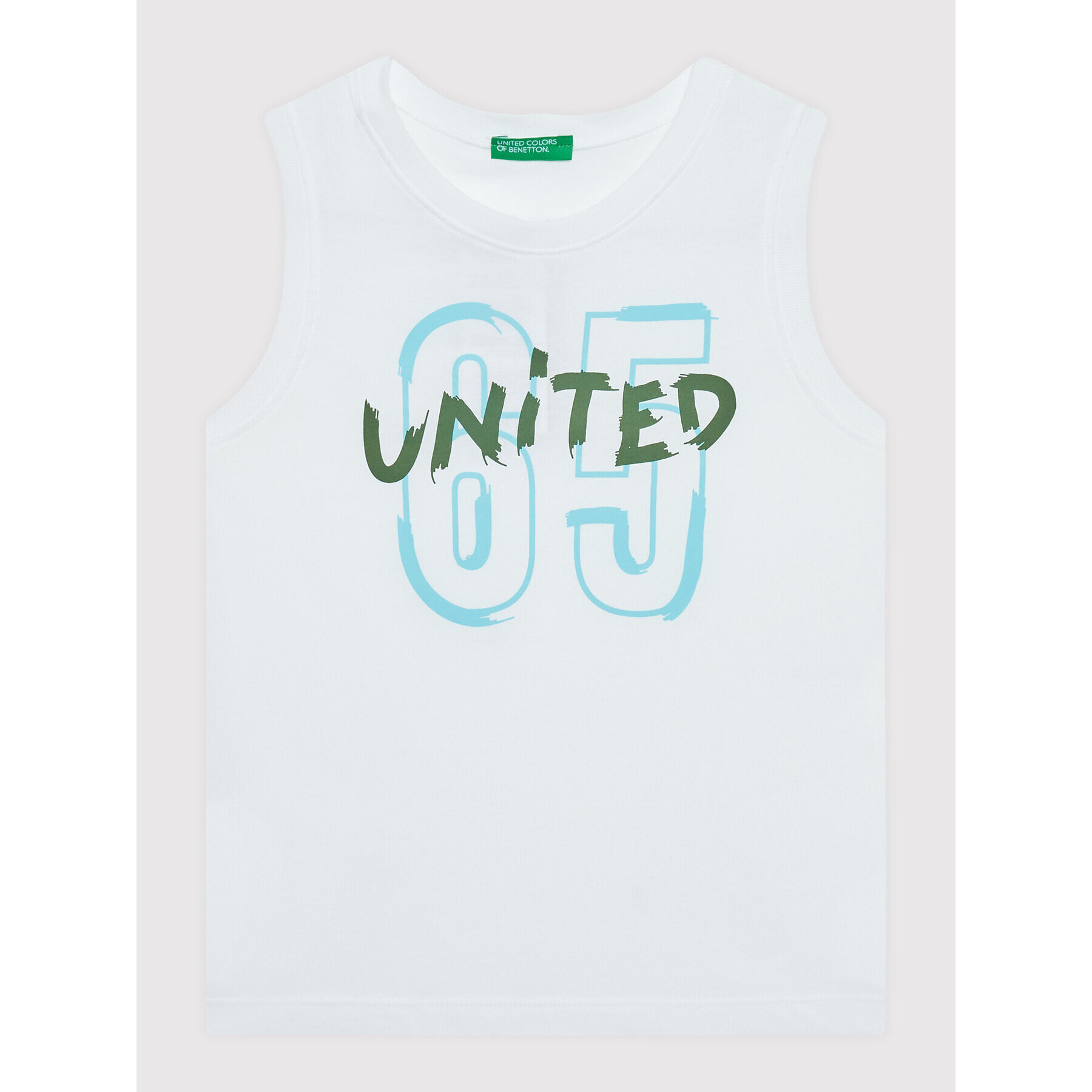 United Colors Of Benetton Комплект топ и панталонки 3096CK001 Бял Regular Fit - Pepit.bg