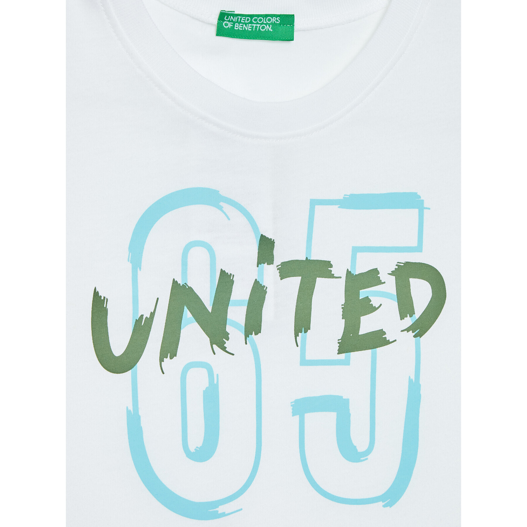 United Colors Of Benetton Комплект топ и панталонки 3096CK001 Бял Regular Fit - Pepit.bg