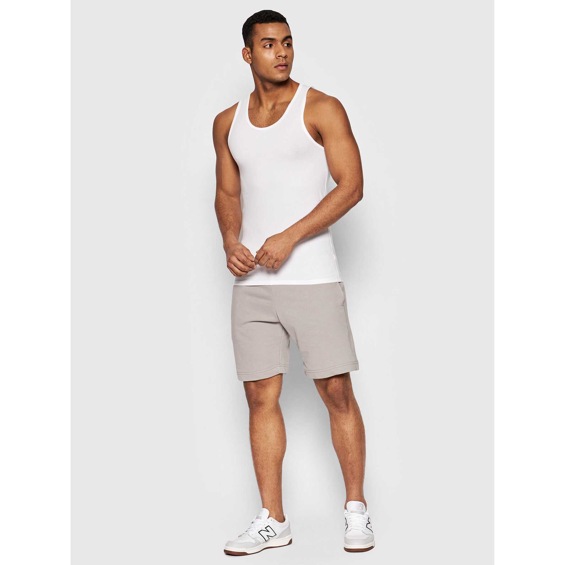 United Colors Of Benetton Мъжки топ 3OP82H257 Бял Regular Fit - Pepit.bg