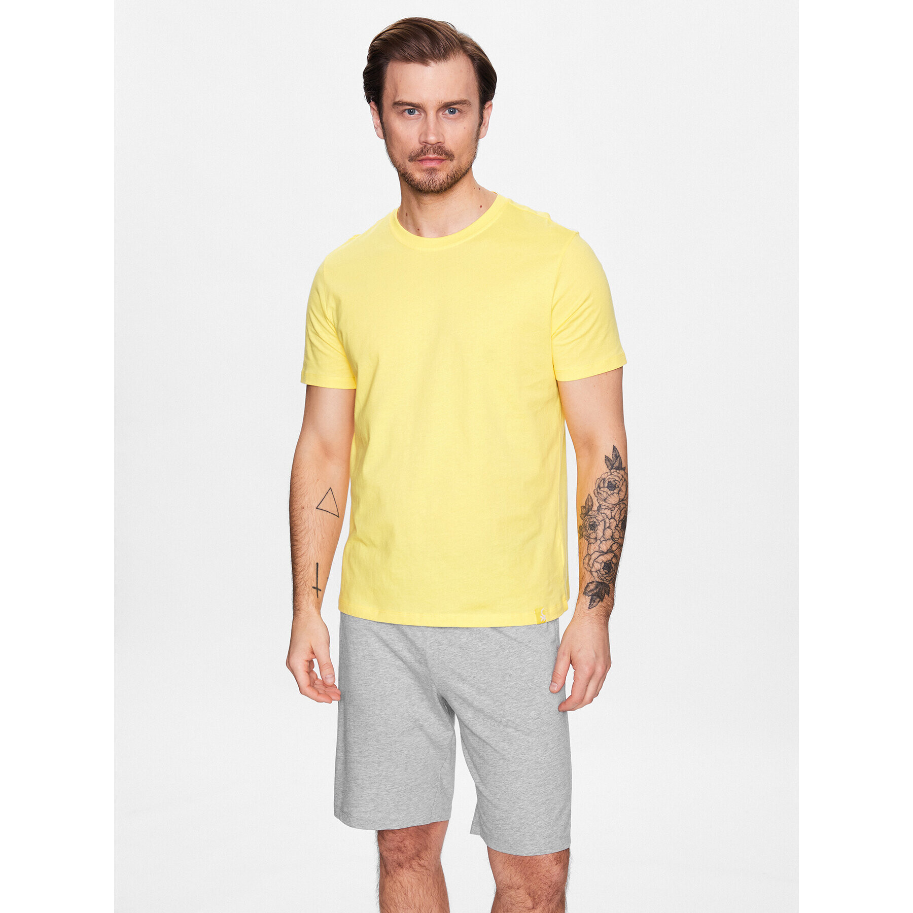 United Colors Of Benetton Пижама 30964P01C Жълт Regular Fit - Pepit.bg