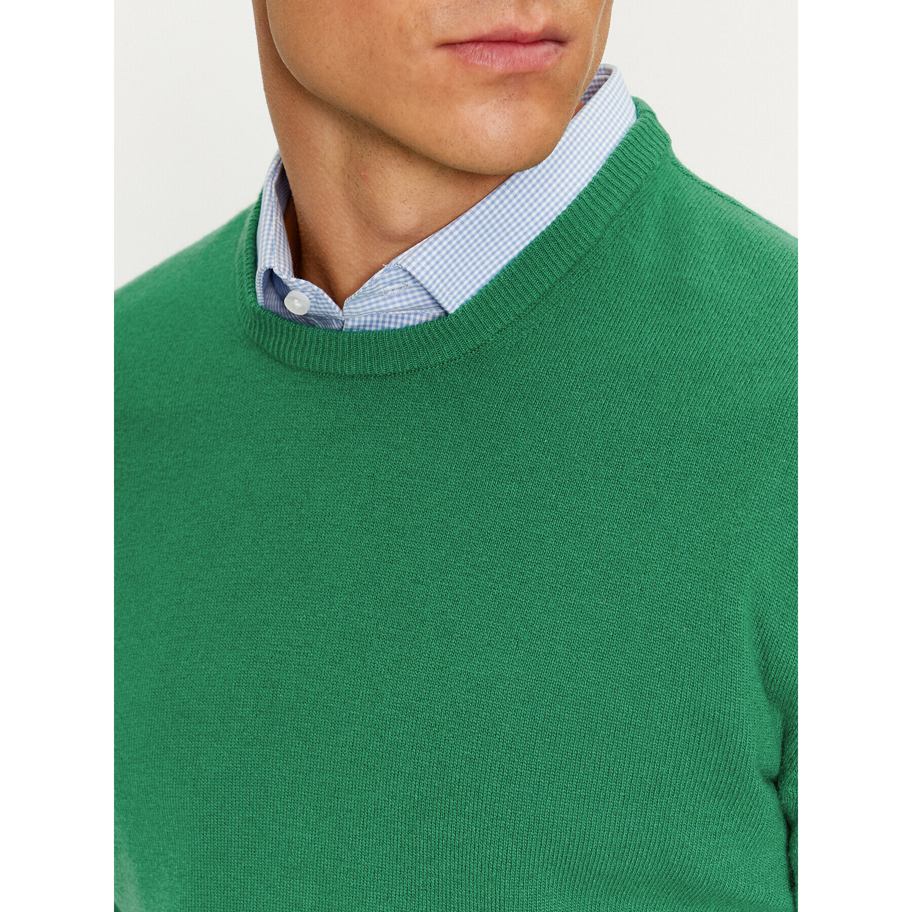 United Colors Of Benetton Пуловер 1002U1G34 Зелен Regular Fit - Pepit.bg