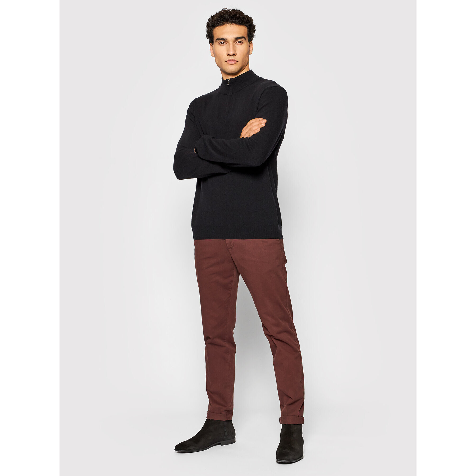 United Colors Of Benetton Пуловер 1002U7057 Черен Regular Fit - Pepit.bg