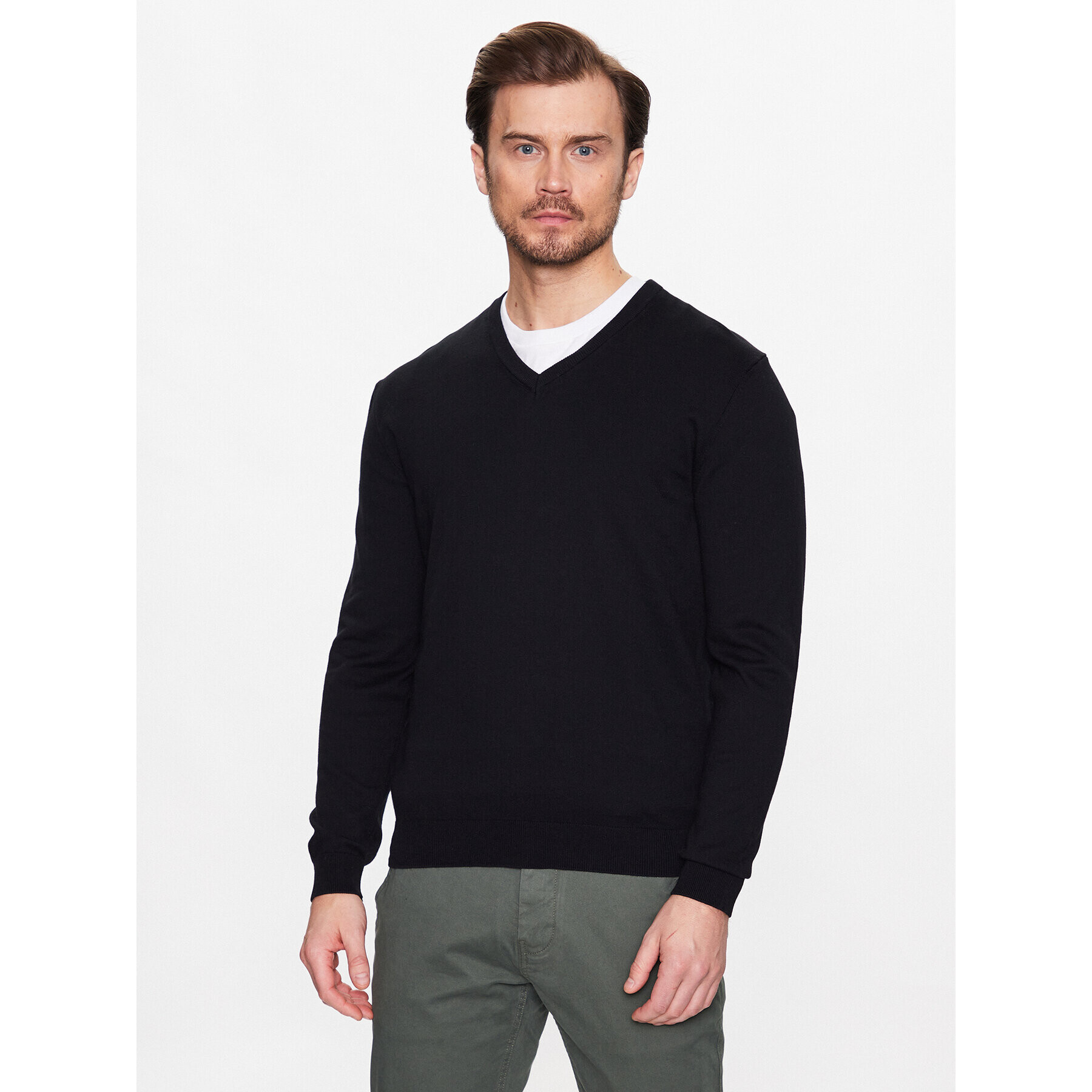 United Colors Of Benetton Пуловер 1098U4486 Черен Regular Fit - Pepit.bg