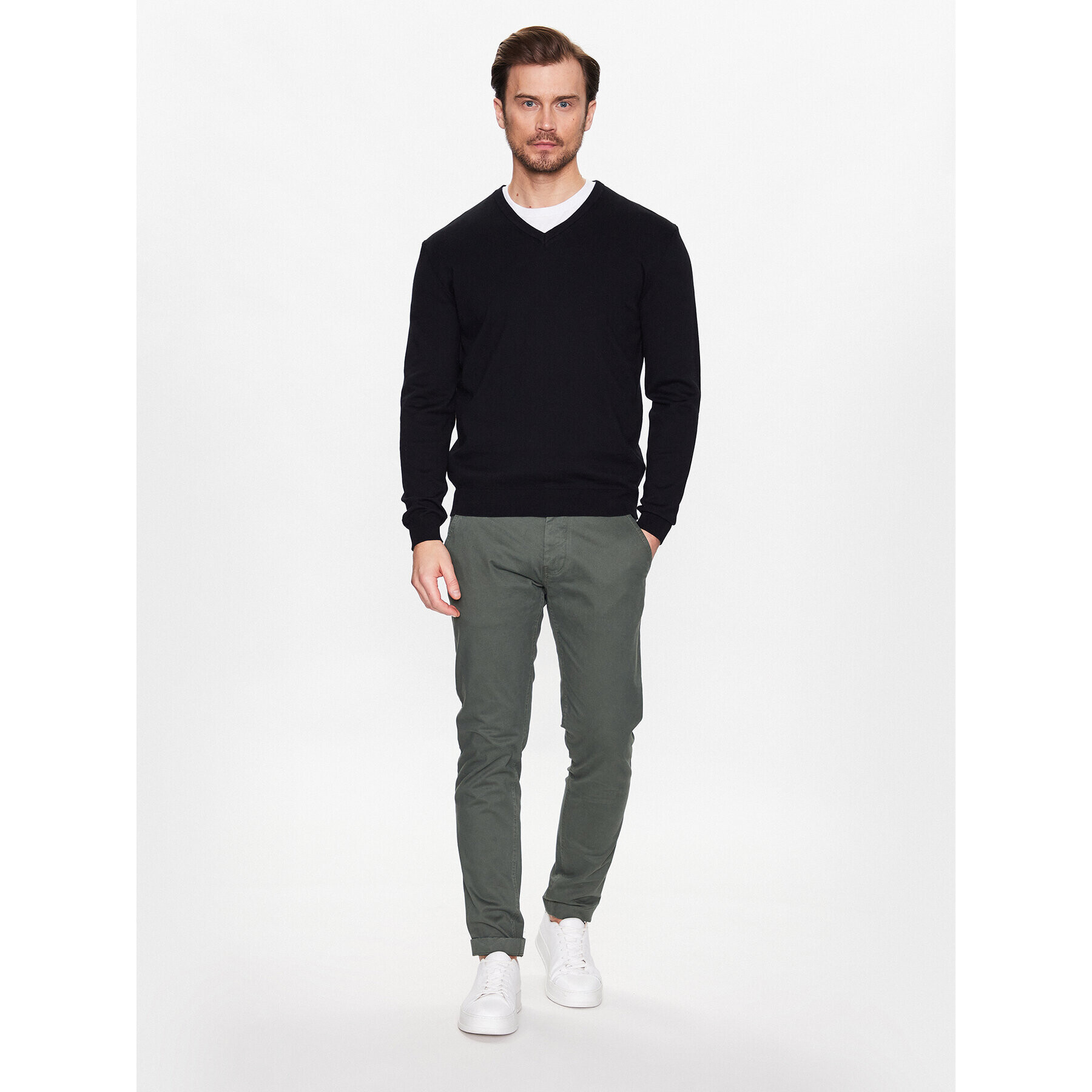 United Colors Of Benetton Пуловер 1098U4486 Черен Regular Fit - Pepit.bg