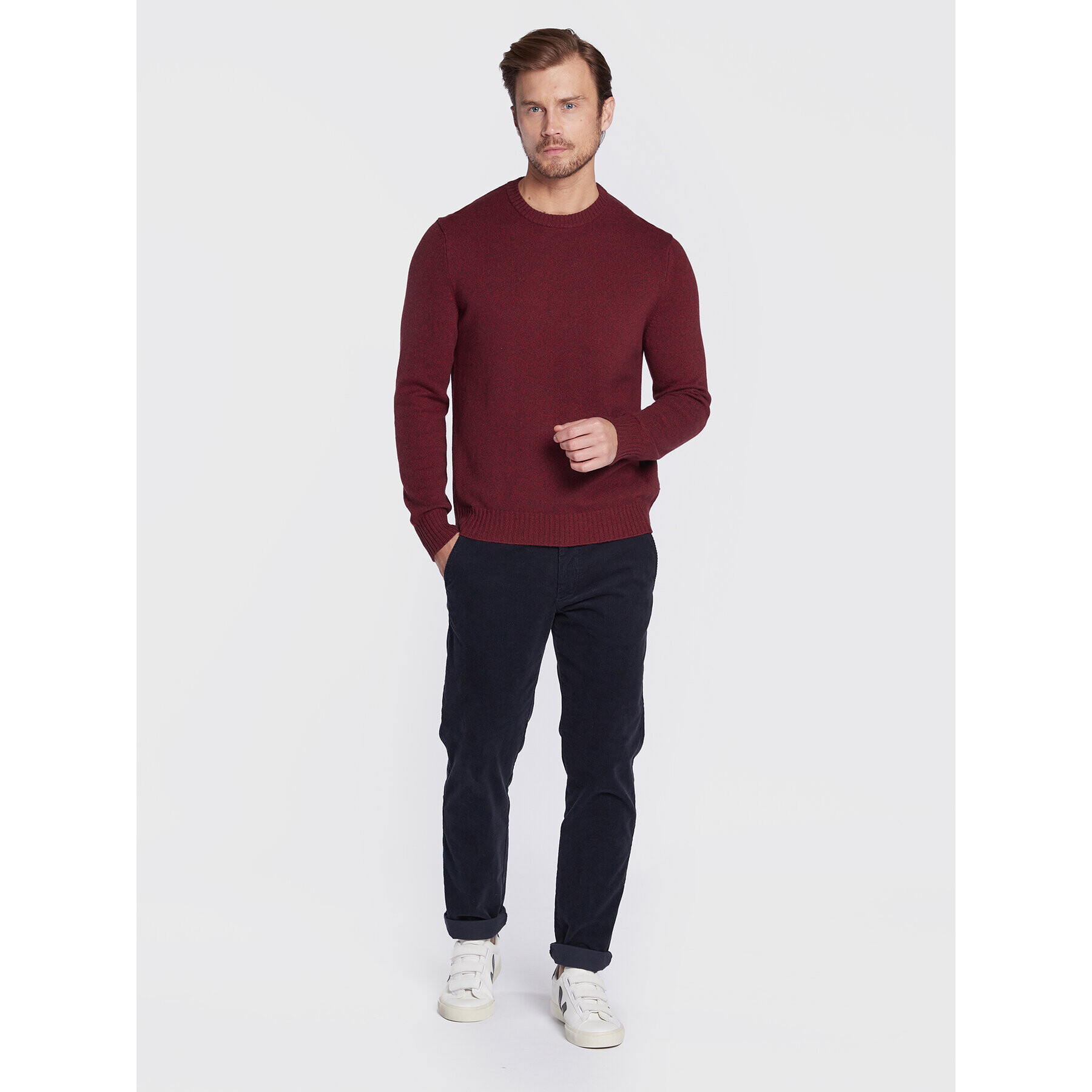 United Colors Of Benetton Пуловер 1235U1N67 Червен Regular Fit - Pepit.bg