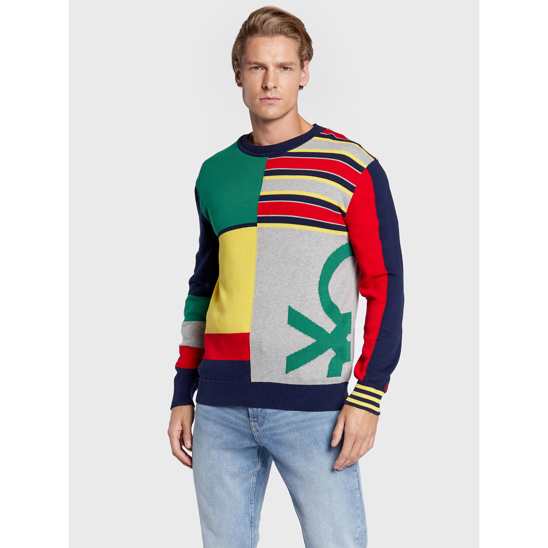 United Colors Of Benetton Пуловер 1298K102D Цветен Regular Fit - Pepit.bg