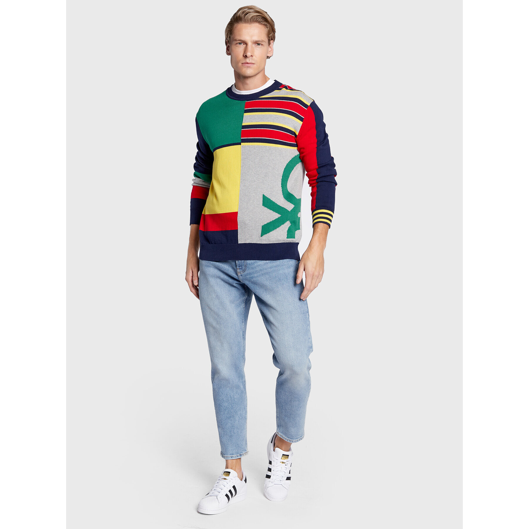 United Colors Of Benetton Пуловер 1298K102D Цветен Regular Fit - Pepit.bg