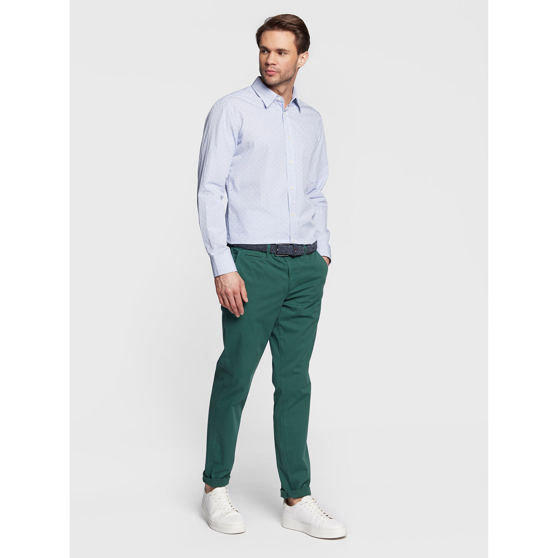 United Colors Of Benetton Риза 5WHT5QKN8 Син Slim Fit - Pepit.bg