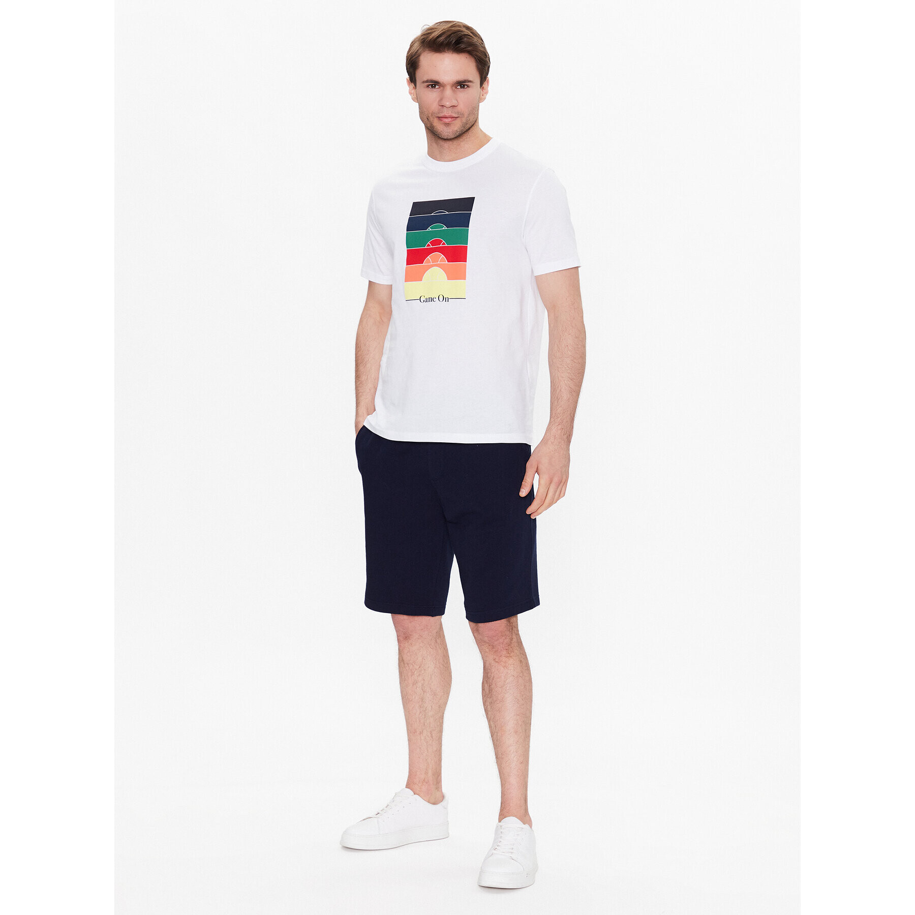 United Colors Of Benetton Спортни шорти 3J68U900C Тъмносин Regular Fit - Pepit.bg