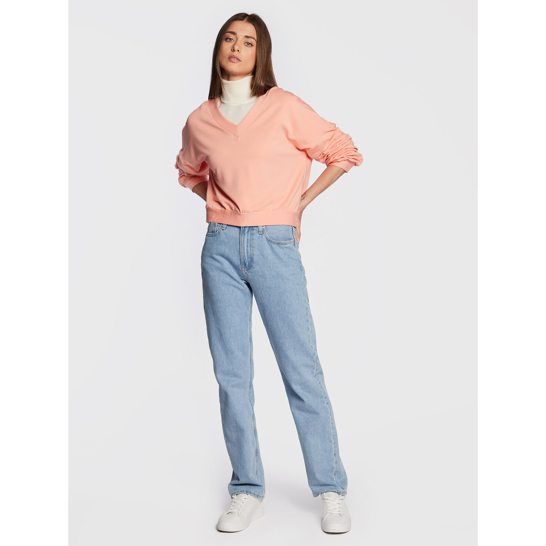 United Colors Of Benetton Суитшърт 30RAD400K Оранжев Relaxed Fit - Pepit.bg