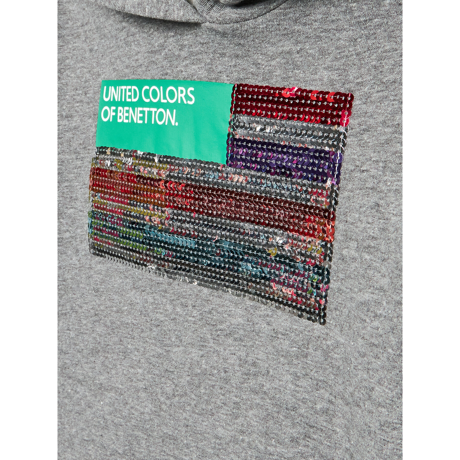 United Colors Of Benetton Суитшърт 35TMC201N Сив Relaxed Fit - Pepit.bg