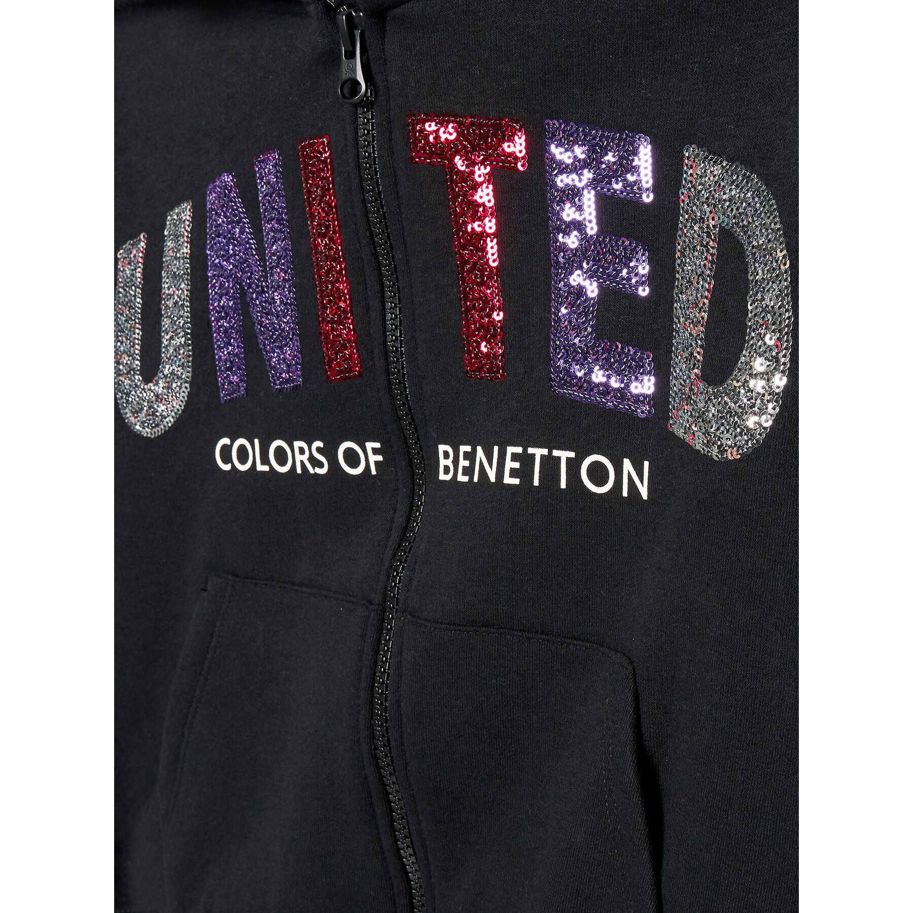 United Colors Of Benetton Суитшърт 35TMC501I Черен Regular Fit - Pepit.bg