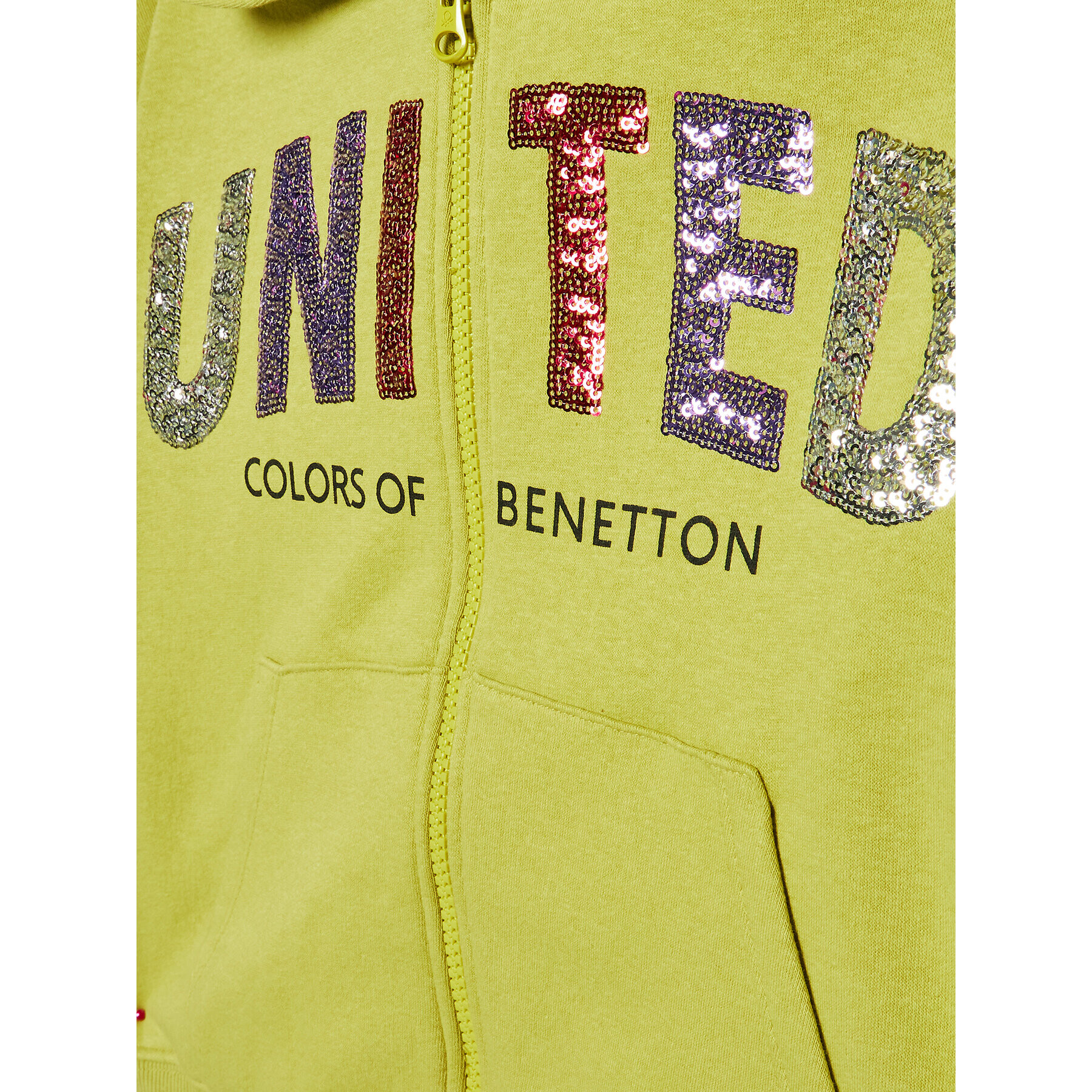 United Colors Of Benetton Суитшърт 35TMC501I Зелен Regular Fit - Pepit.bg