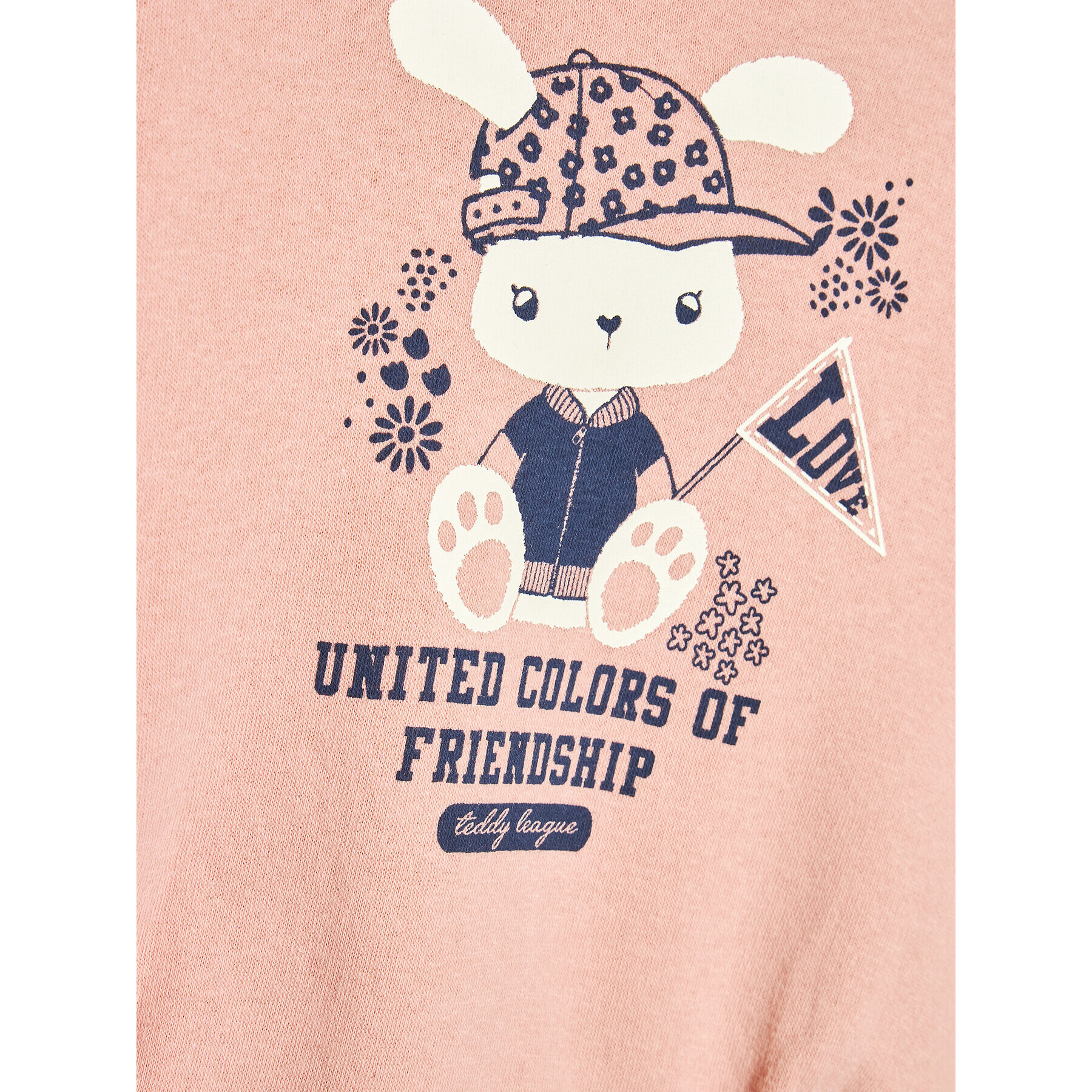 United Colors Of Benetton Суитшърт 35TMG105Z Розов Regular Fit - Pepit.bg