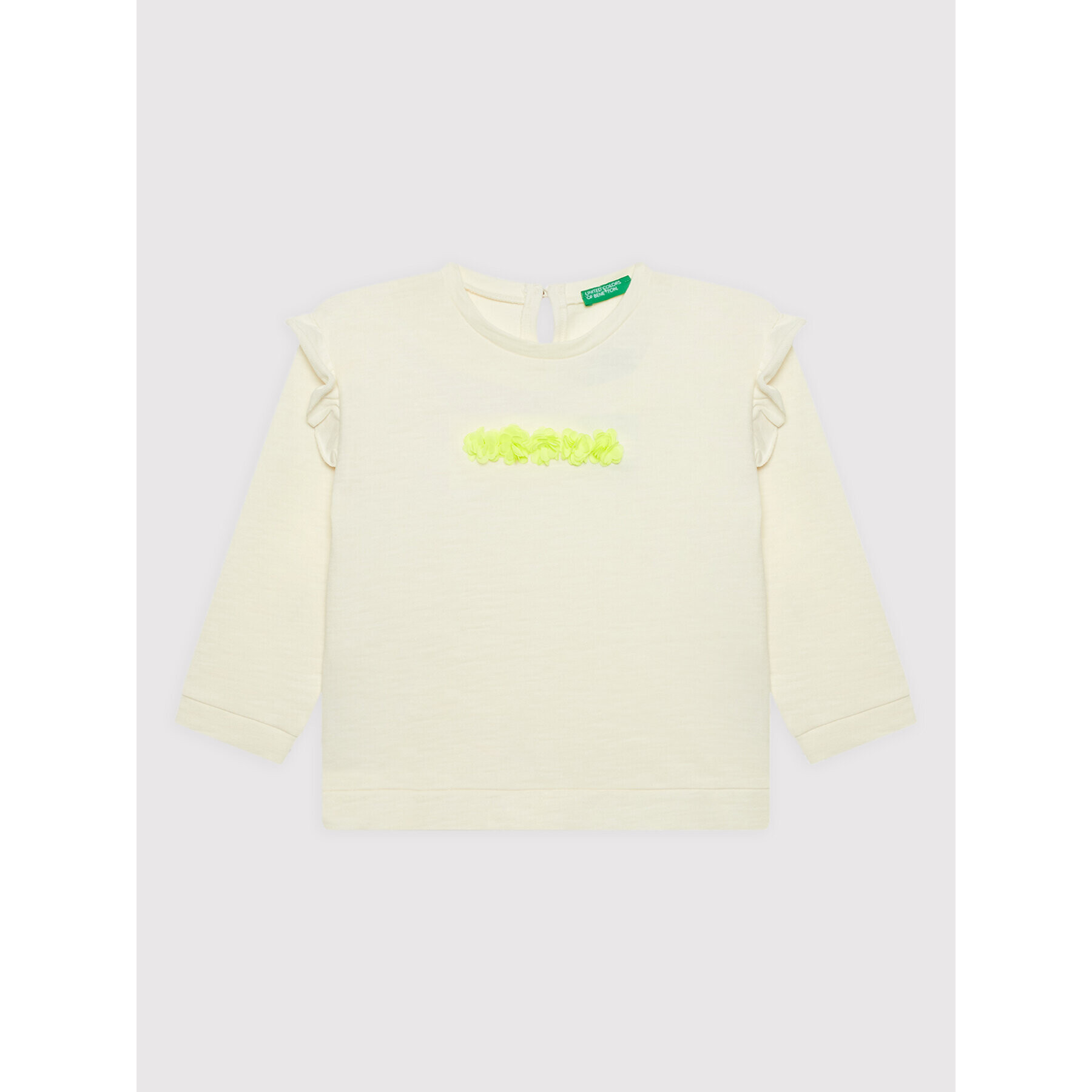 United Colors Of Benetton Суитшърт 3BGUG101M Екрю Regular Fit - Pepit.bg