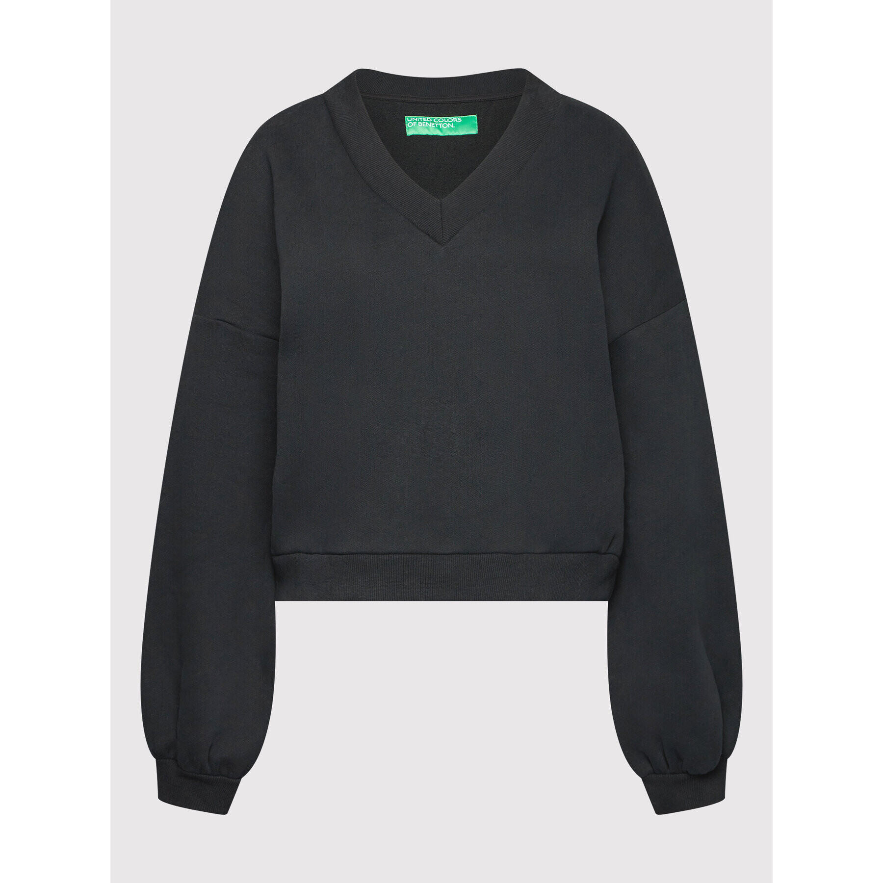 United Colors Of Benetton Суитшърт 3EB5D4005 Черен Regular Fit - Pepit.bg