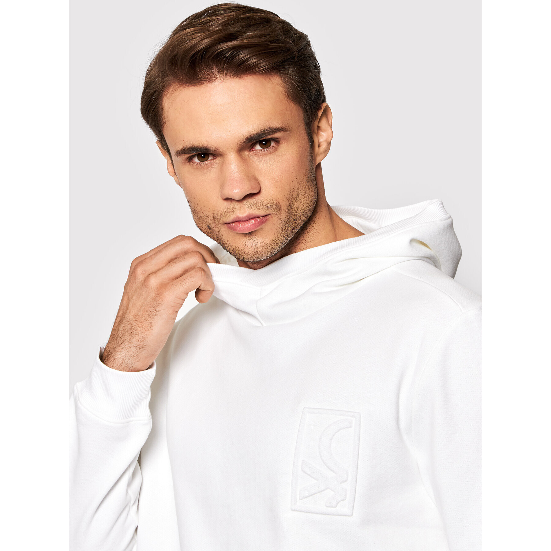 United Colors Of Benetton Суитшърт 3EB5U2004 Бял Regular Fit - Pepit.bg