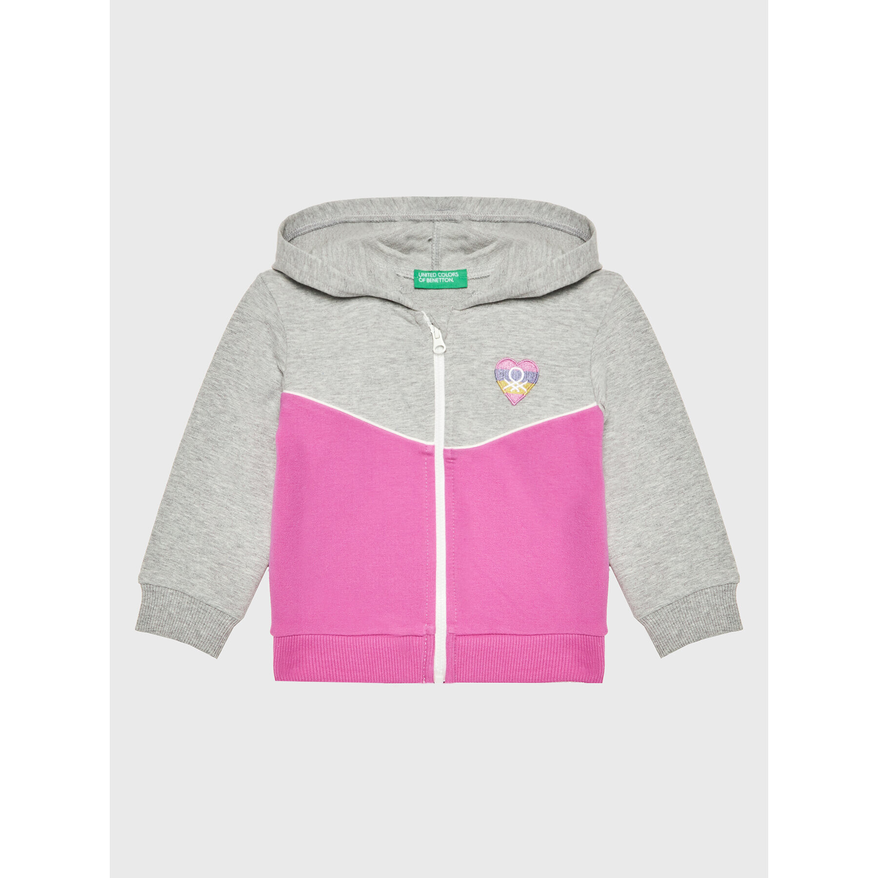 United Colors Of Benetton Суитшърт 3GNSG501M Сив Regular Fit - Pepit.bg