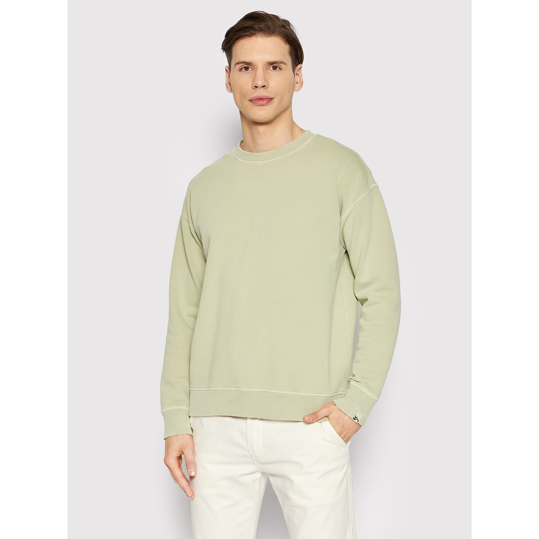 United Colors Of Benetton Суитшърт 3HQLU1025 Зелен Relaxed Fit - Pepit.bg