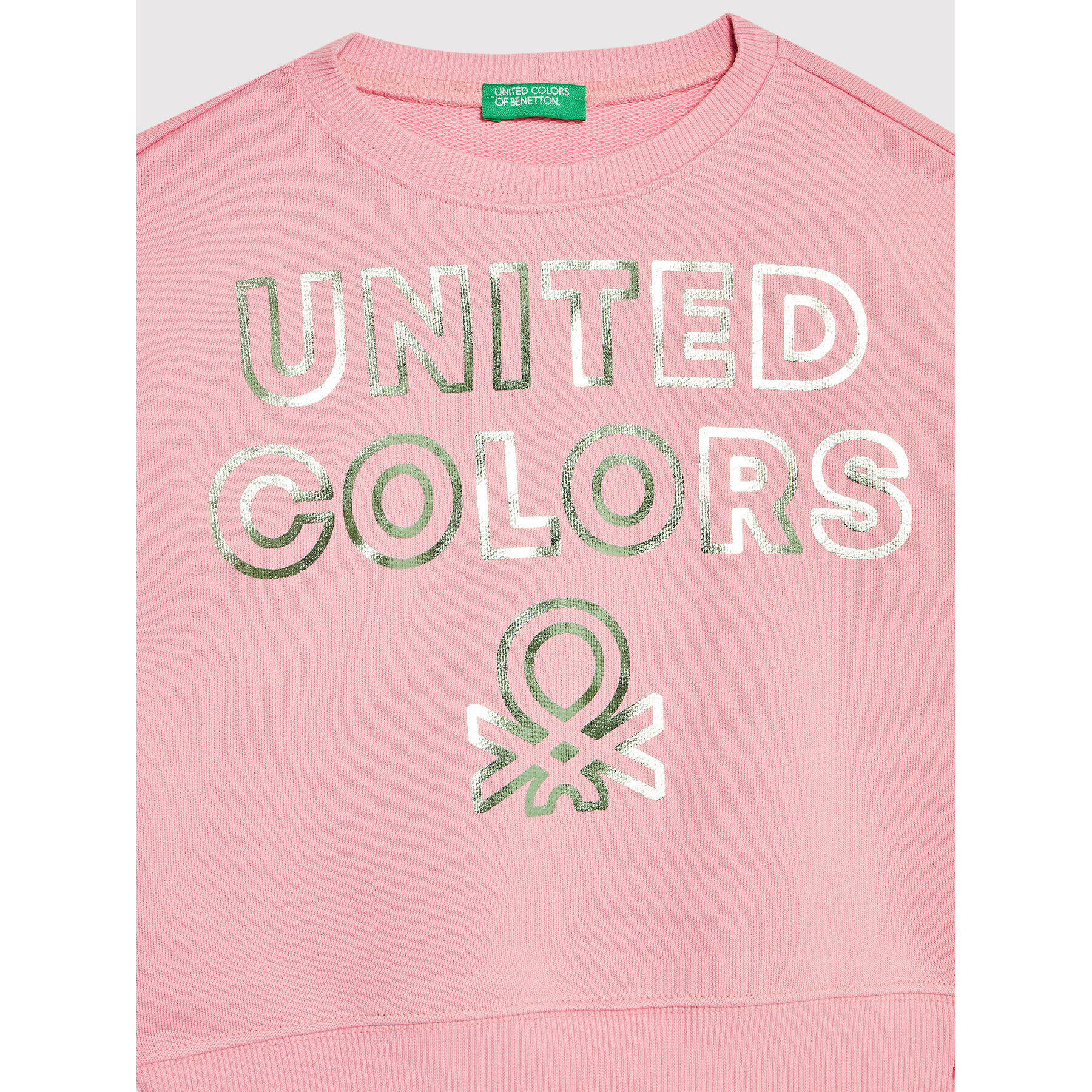 United Colors Of Benetton Суитшърт 3J68C101O Розов Regular Fit - Pepit.bg