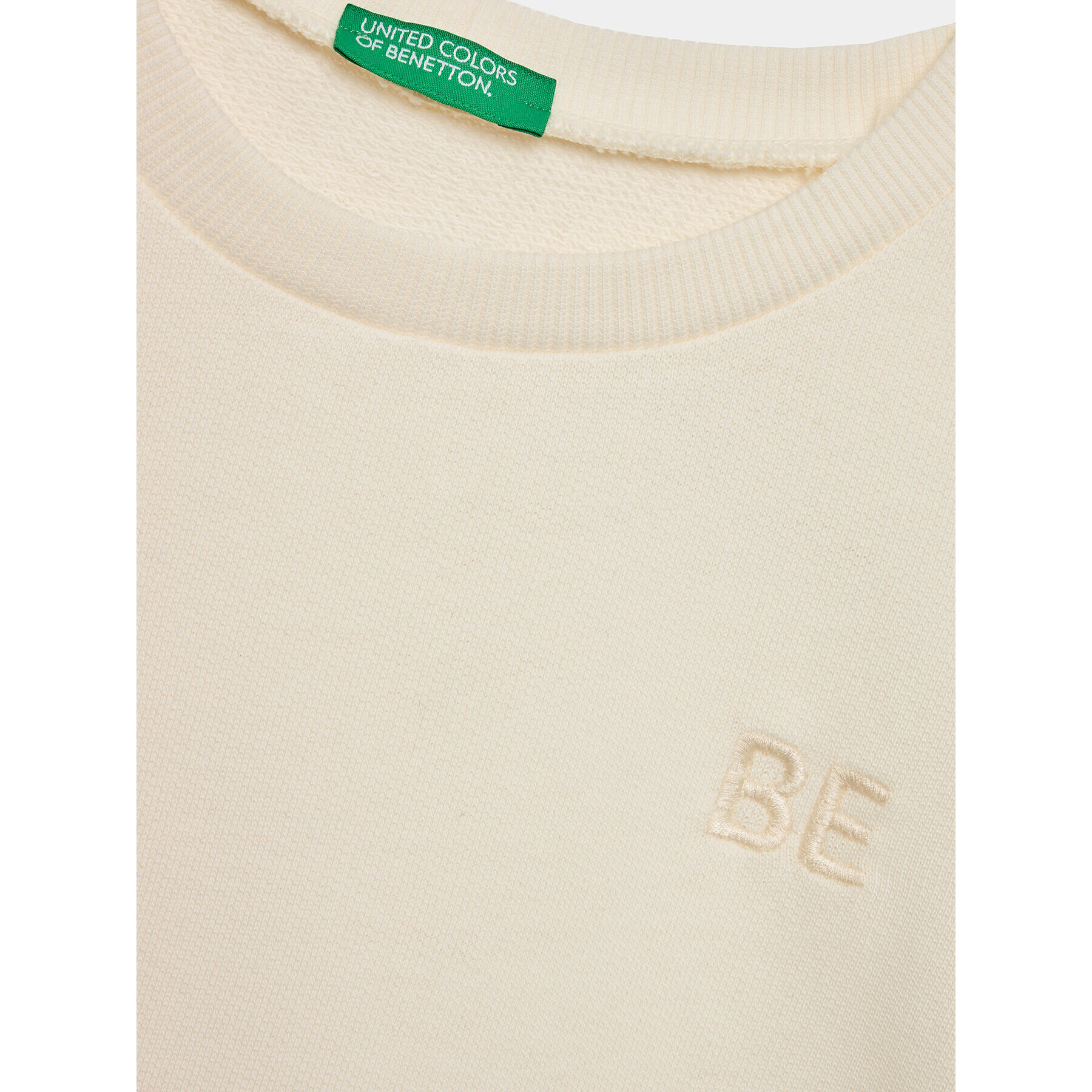 United Colors Of Benetton Суитшърт 3J68C10E1 Екрю Relaxed Fit - Pepit.bg