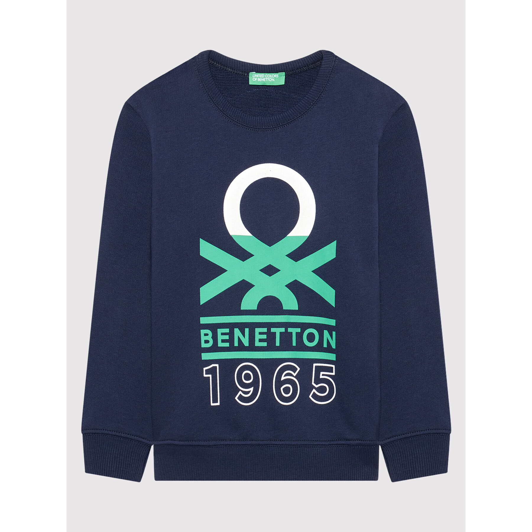 United Colors Of Benetton Суитшърт 3J68C15B6 Тъмносин Regular Fit - Pepit.bg