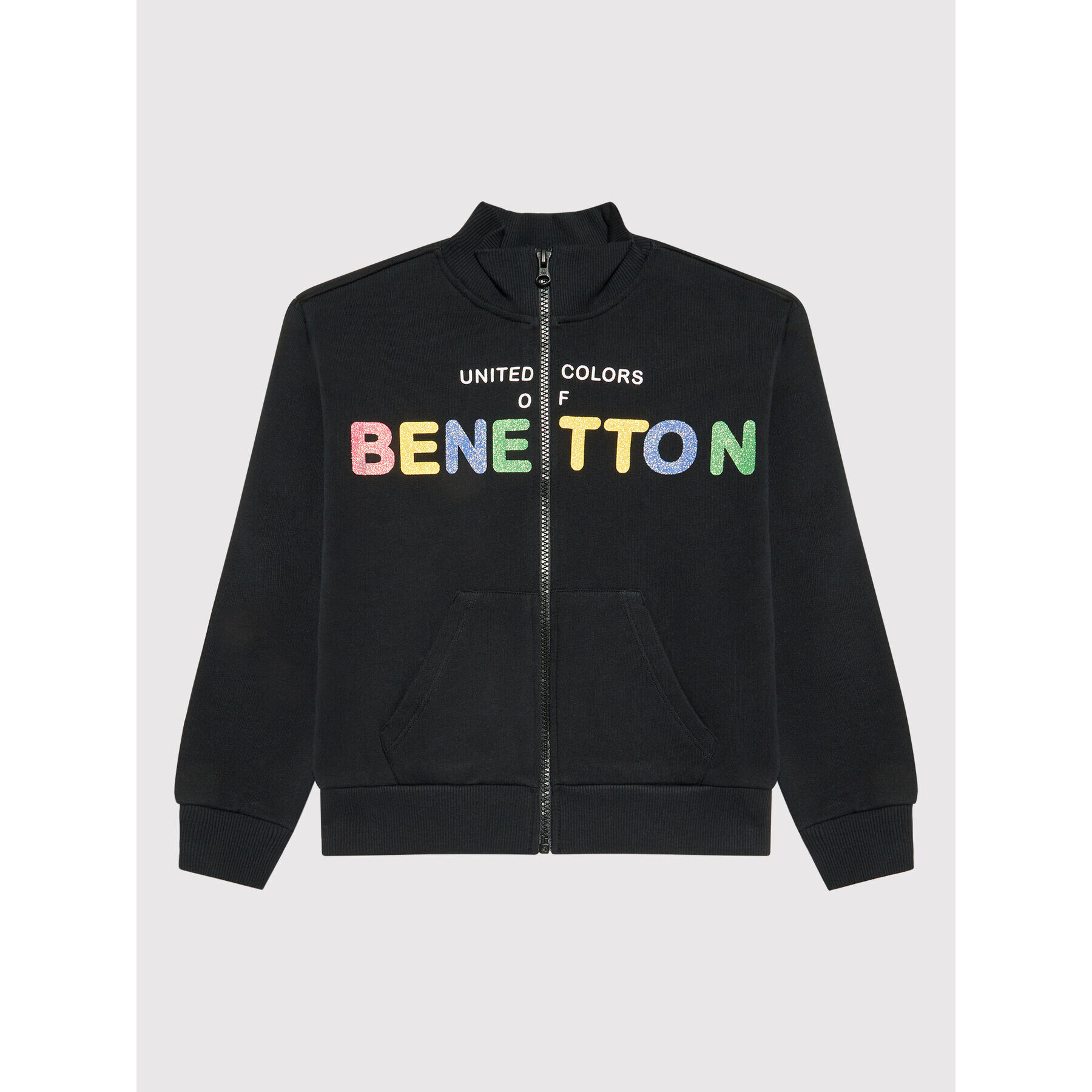 United Colors Of Benetton Суитшърт 3J68C5933 Черен Regular Fit - Pepit.bg