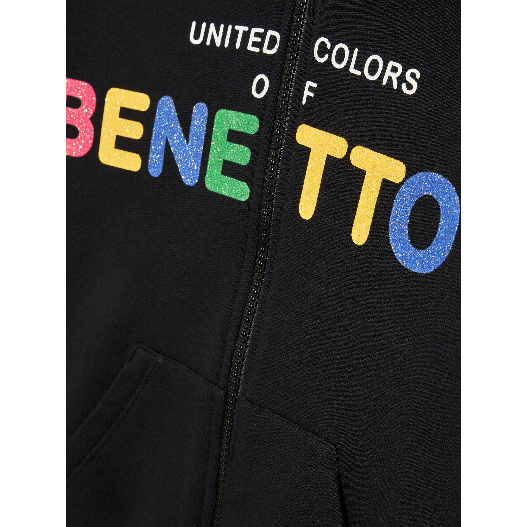 United Colors Of Benetton Суитшърт 3J68C5933 Черен Regular Fit - Pepit.bg