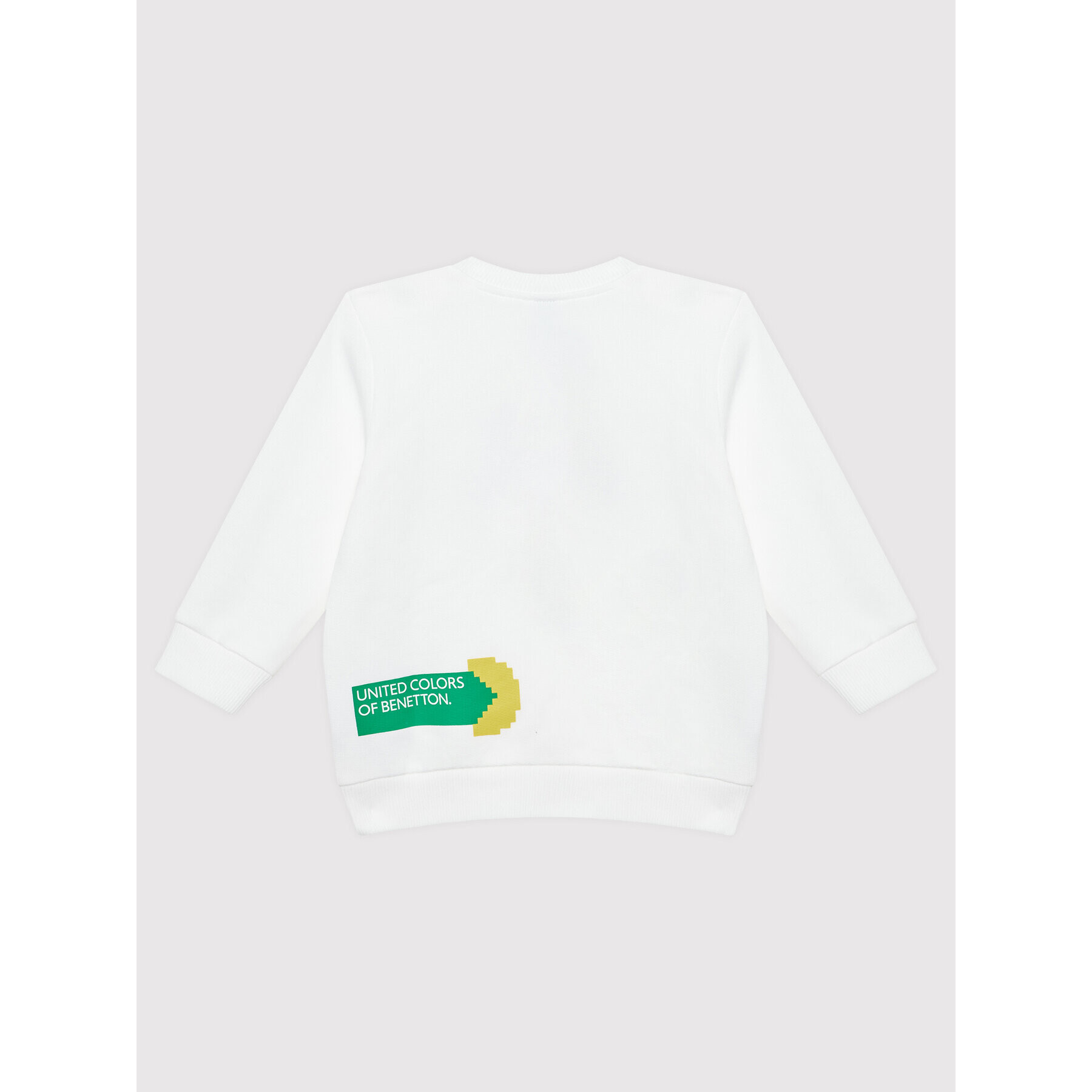 United Colors Of Benetton Суитшърт 3J68G102E Бял Regular Fit - Pepit.bg