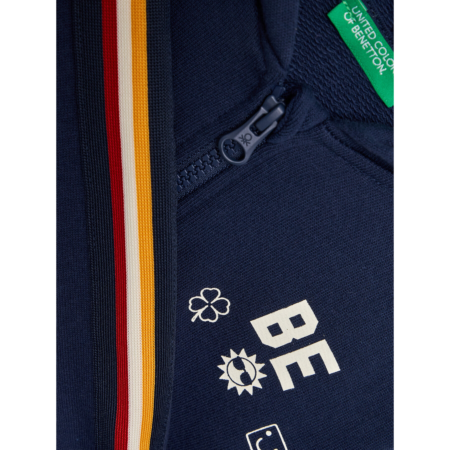 United Colors Of Benetton Суитшърт 3J68G502A Тъмносин Regular Fit - Pepit.bg