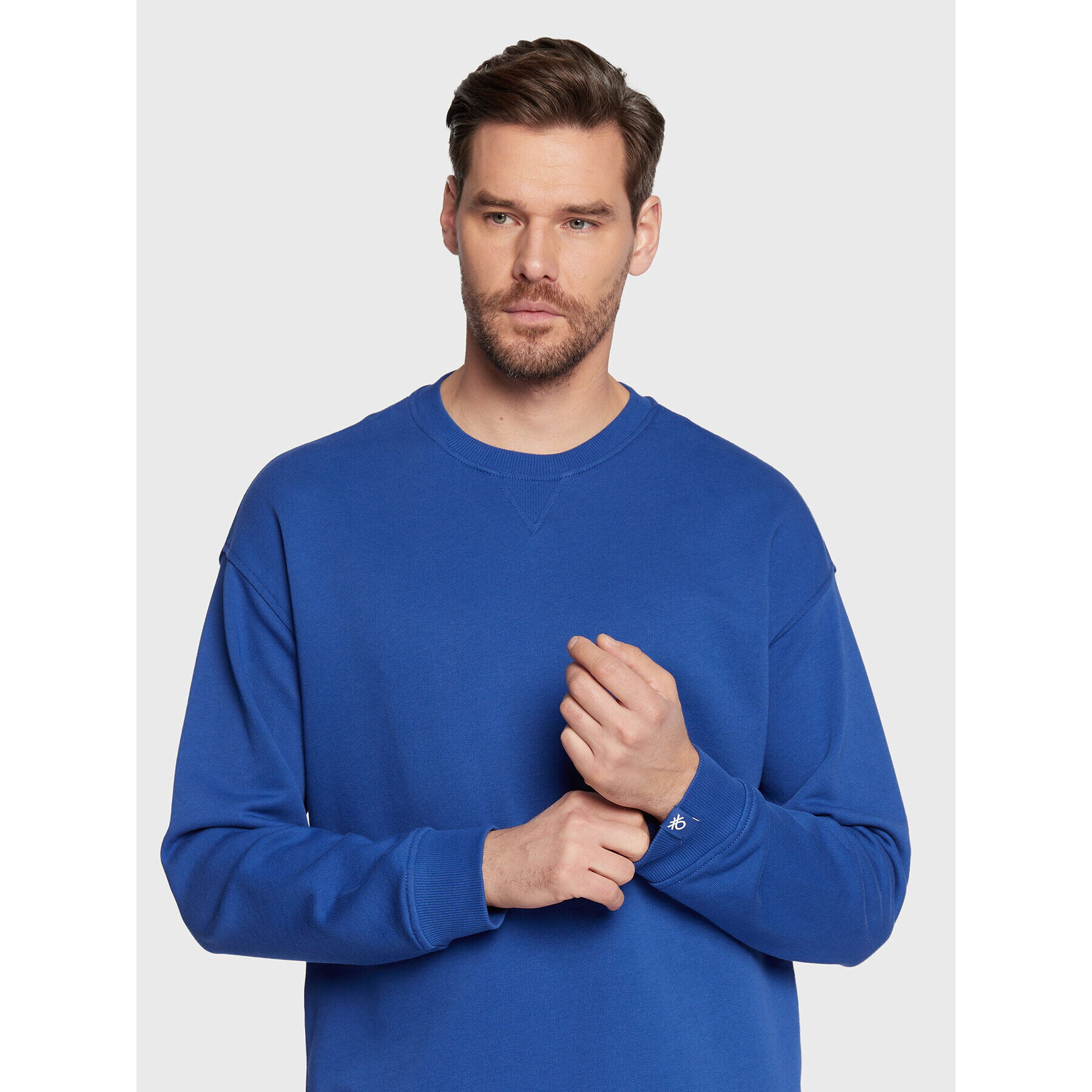 United Colors Of Benetton Суитшърт 3J68U1009 Син Regular Fit - Pepit.bg