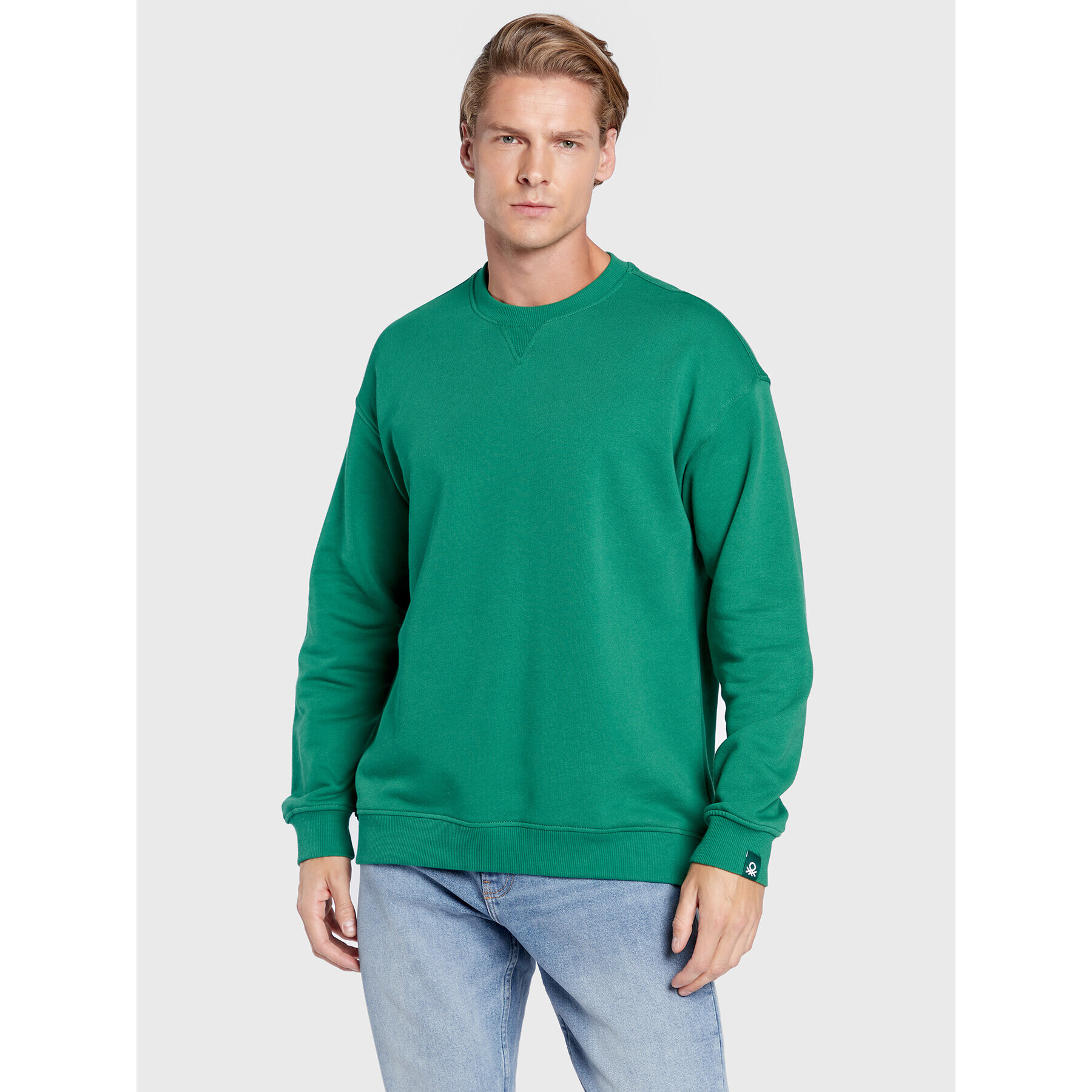 United Colors Of Benetton Суитшърт 3J68U1009 Зелен Regular Fit - Pepit.bg