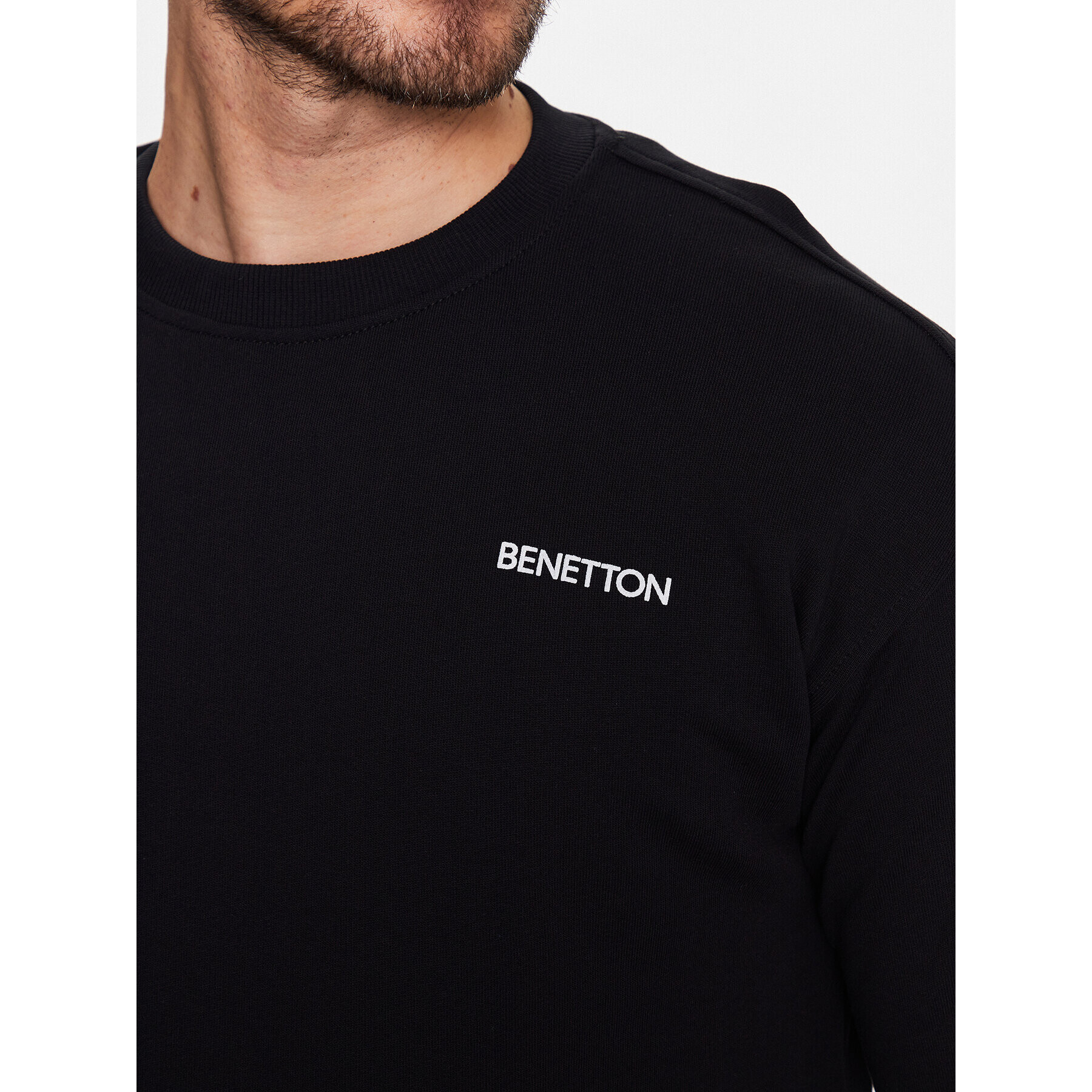 United Colors Of Benetton Суитшърт 3J68U100F Черен Regular Fit - Pepit.bg