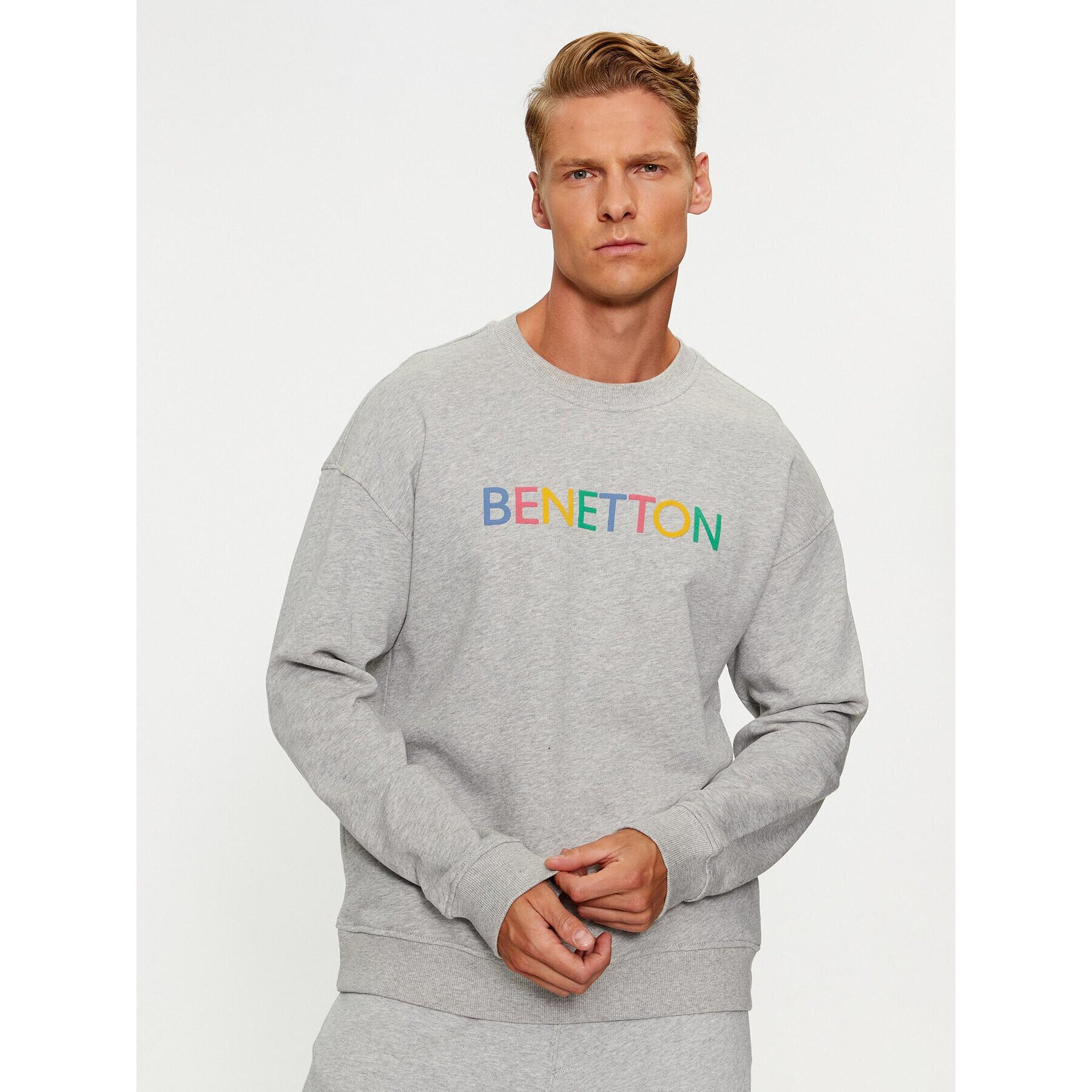 United Colors Of Benetton Суитшърт 3J68U100F Сив Regular Fit - Pepit.bg