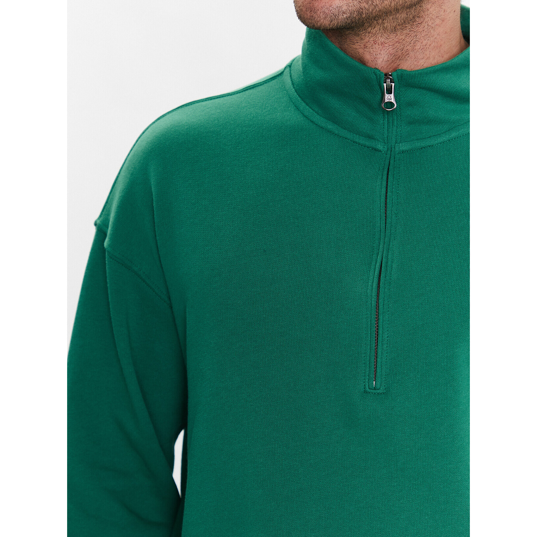 United Colors Of Benetton Суитшърт 3J68U104A Зелен Regular Fit - Pepit.bg