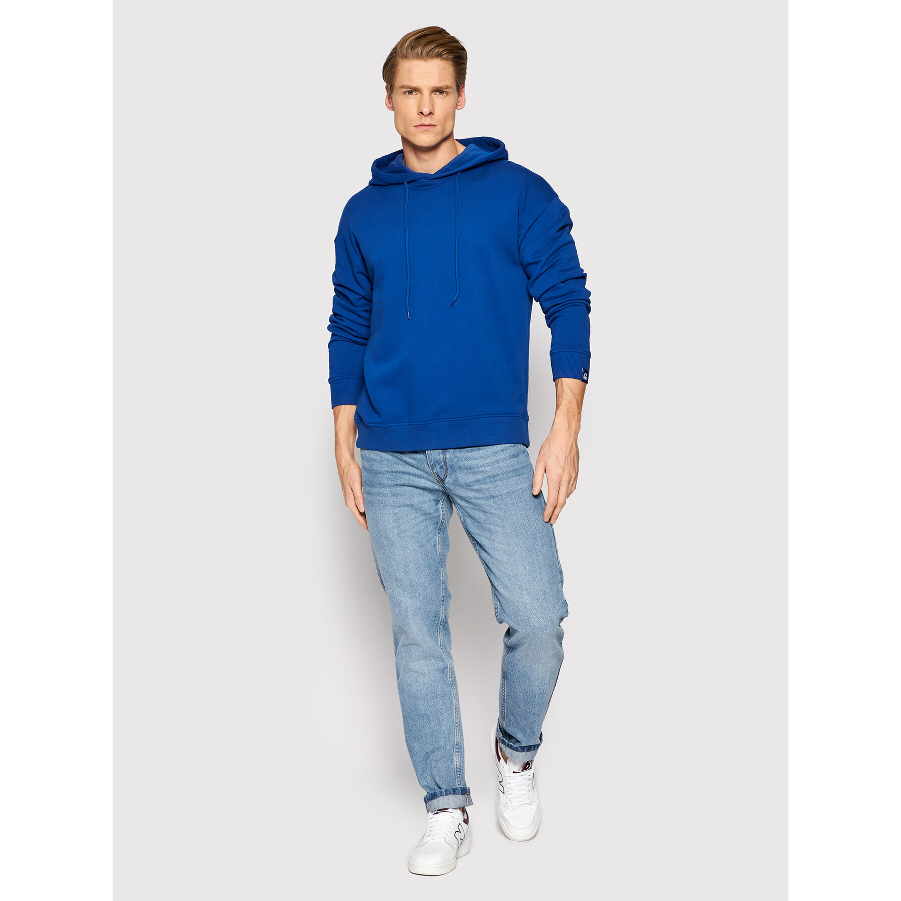 United Colors Of Benetton Суитшърт 3J68U2001 Син Regular Fit - Pepit.bg