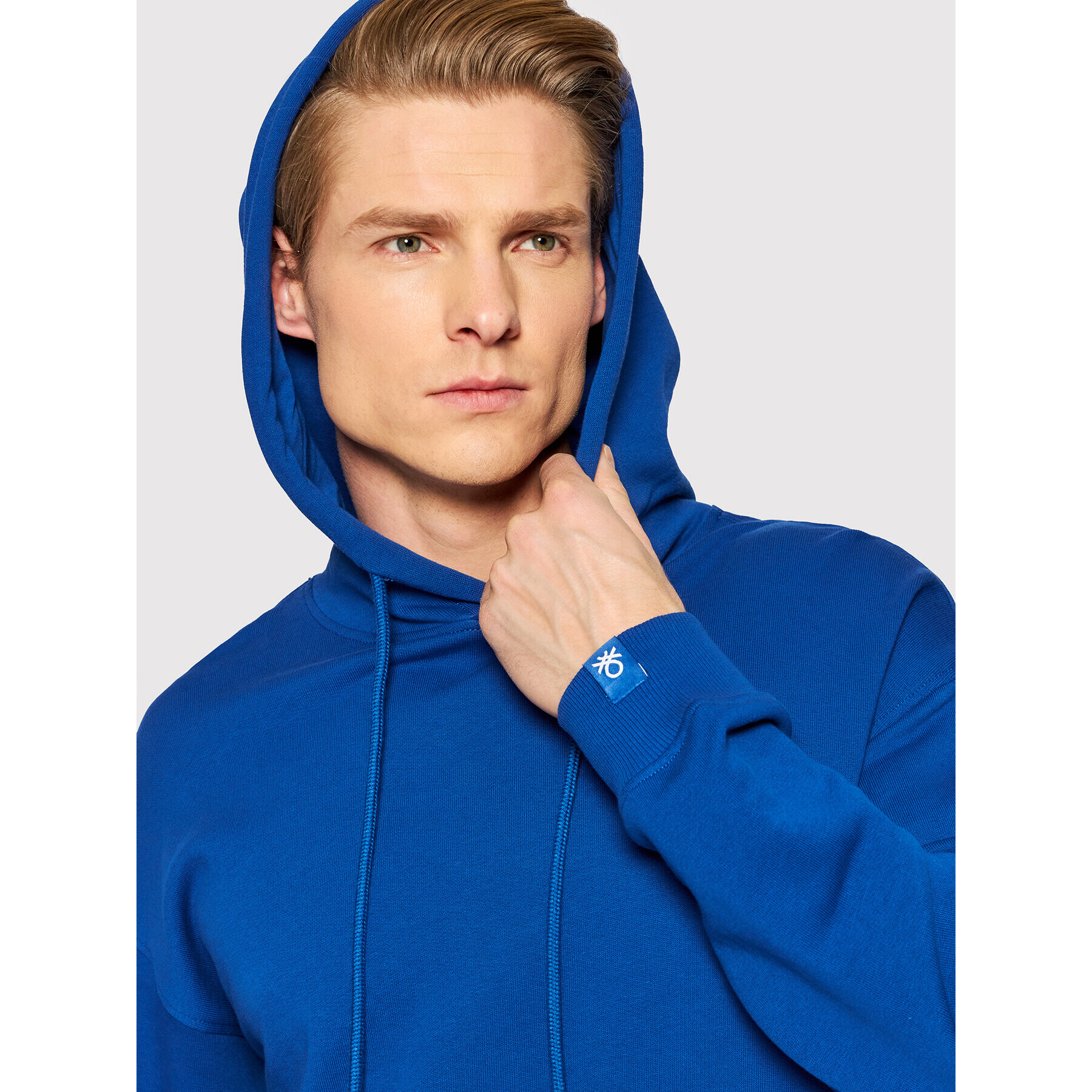 United Colors Of Benetton Суитшърт 3J68U2001 Син Regular Fit - Pepit.bg